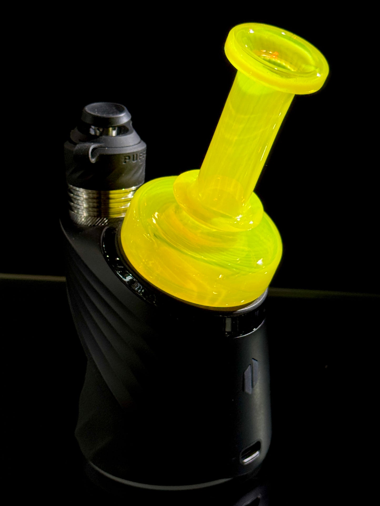 Tokr Glass V2 Puffco Dry Top Full Color - Yellow Default Headies Hideout