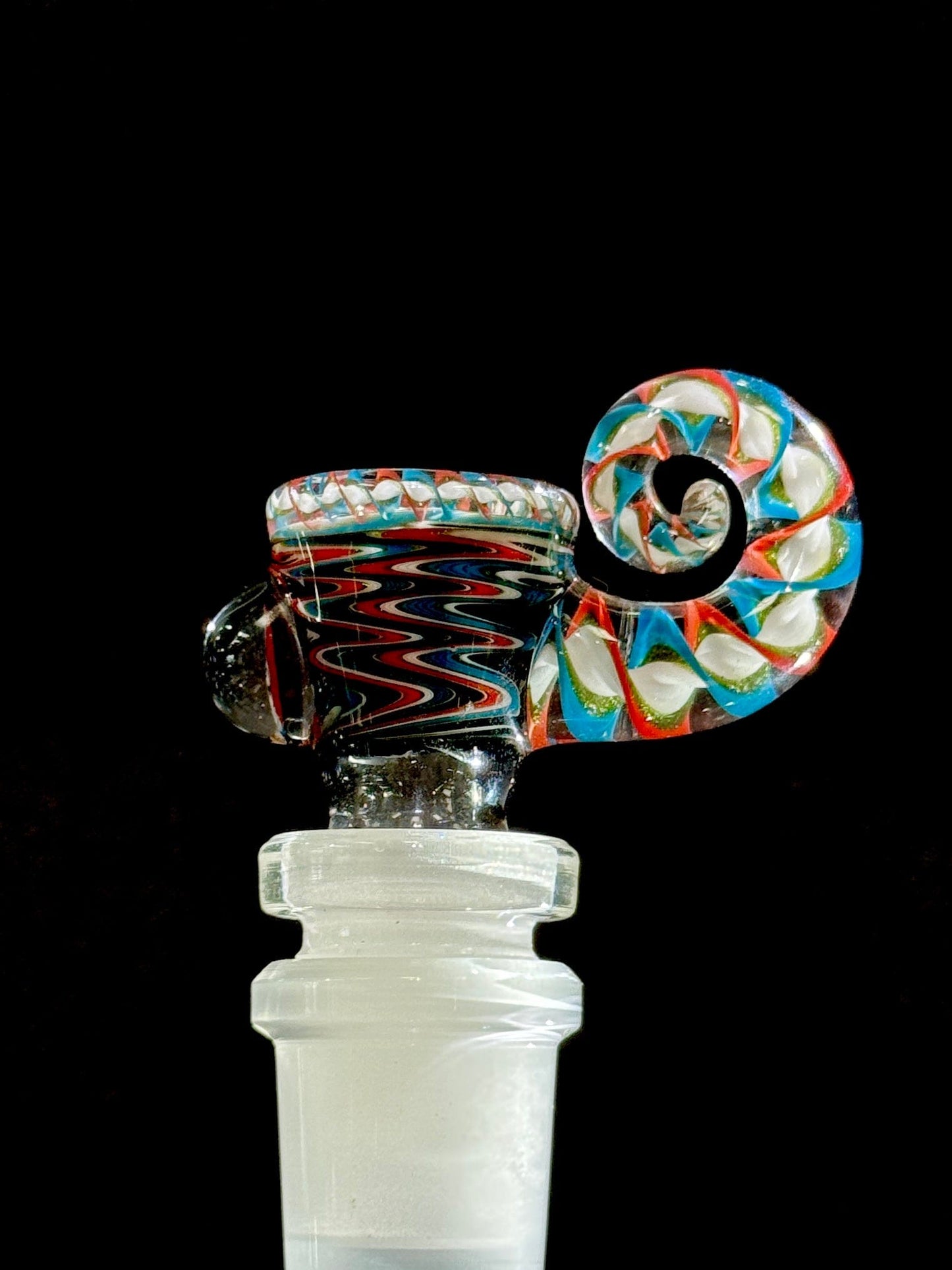 Willstar Glass 14mm Slide - Design #1A Grateful Dead Default Headies Hideout