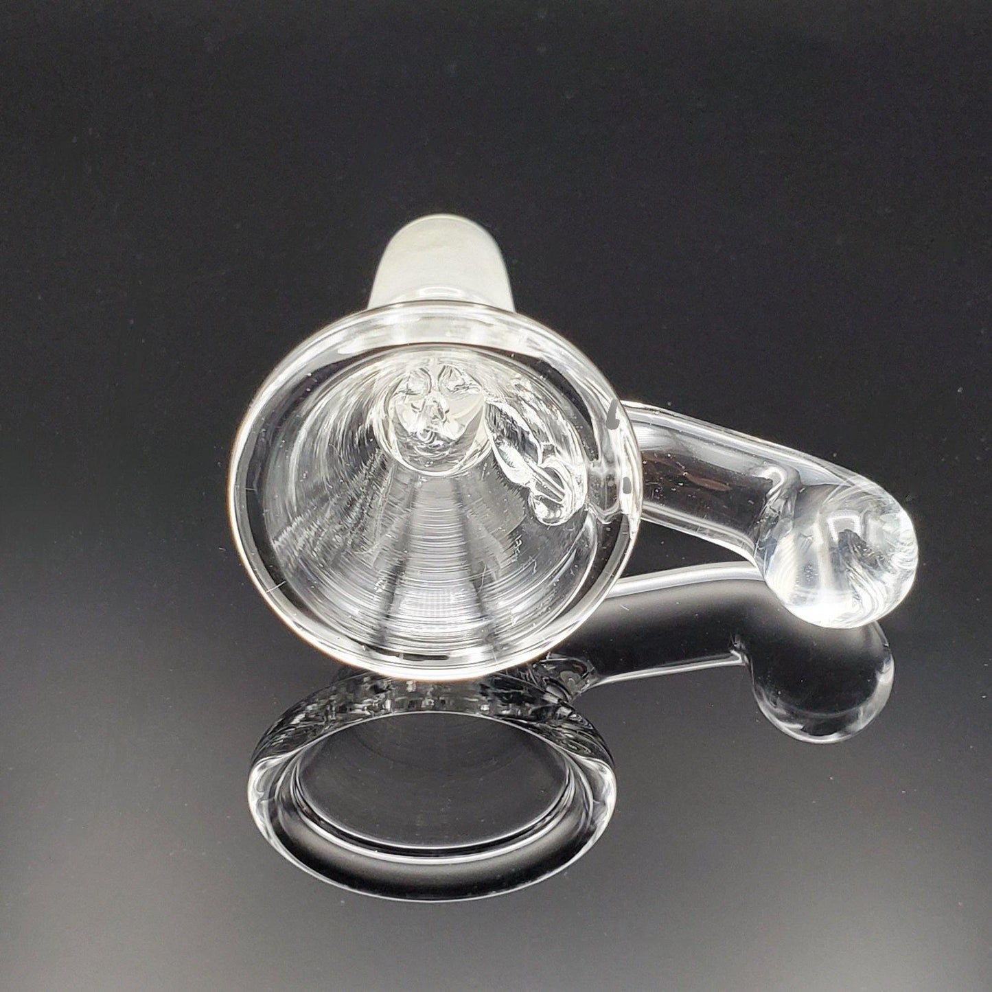 Freddy Home Blown Glass - 14mm Pinch Slide - Med - Clear Slide Headies Hideout