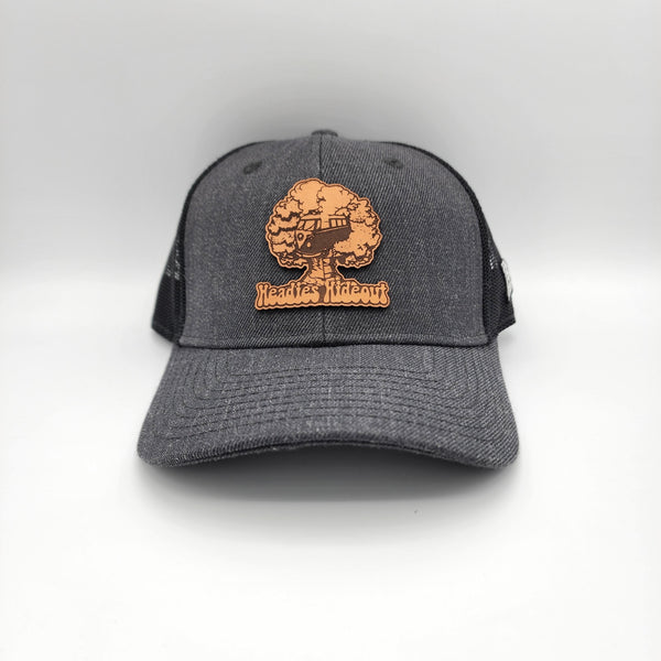 Headies Hideout Trucker Hat - Black and Grey Hats Headies Hideout