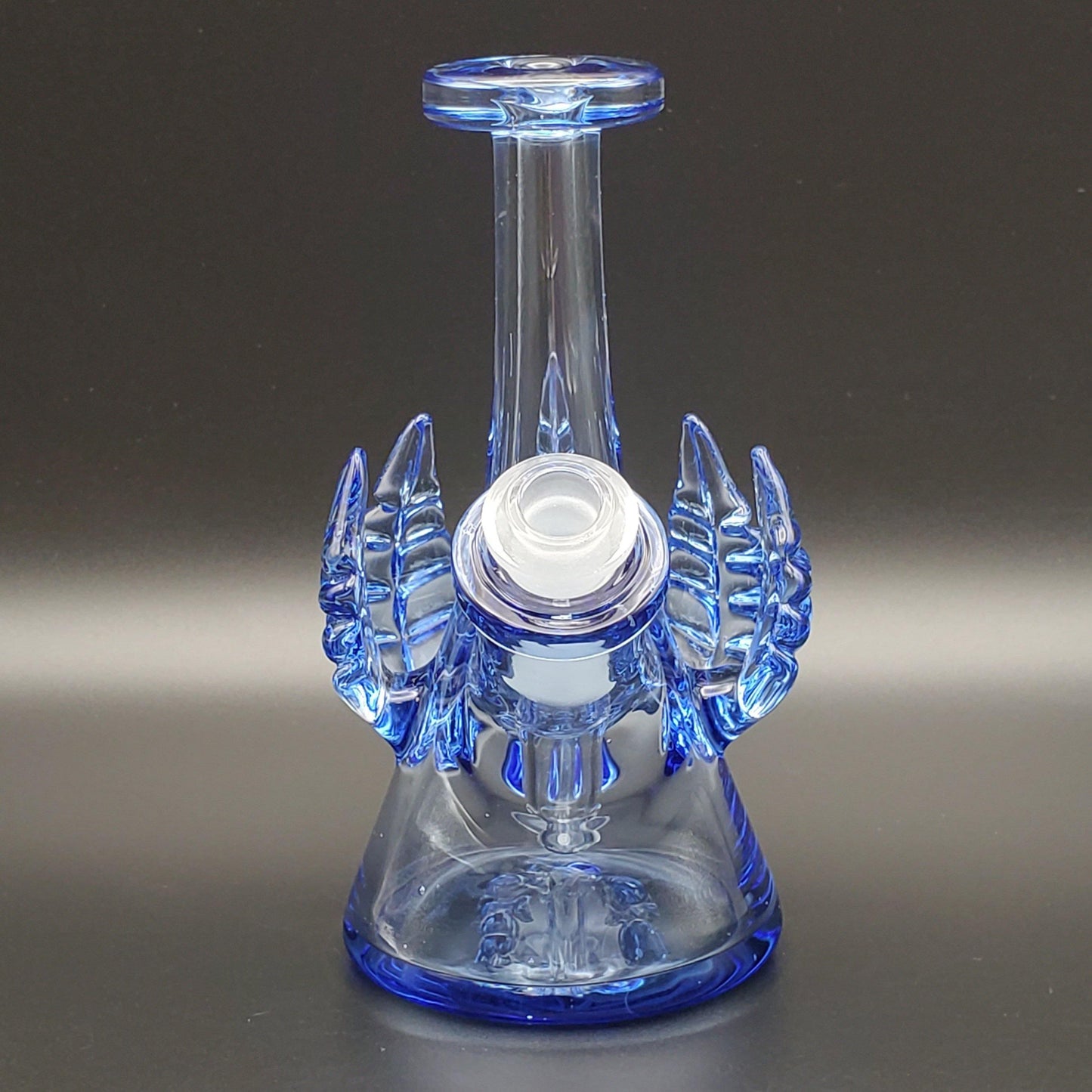 LayZ Glass Mini Tube With Leaves - Blue Dream Headie Glass Headies Hideout