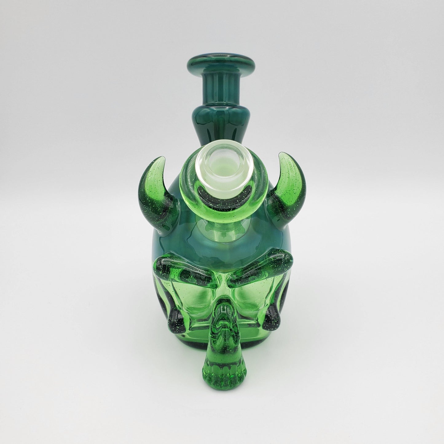 Tuskum Glass Skull Ripper - Water Dragon and Kryptonite Headie Glass Headies Hideout