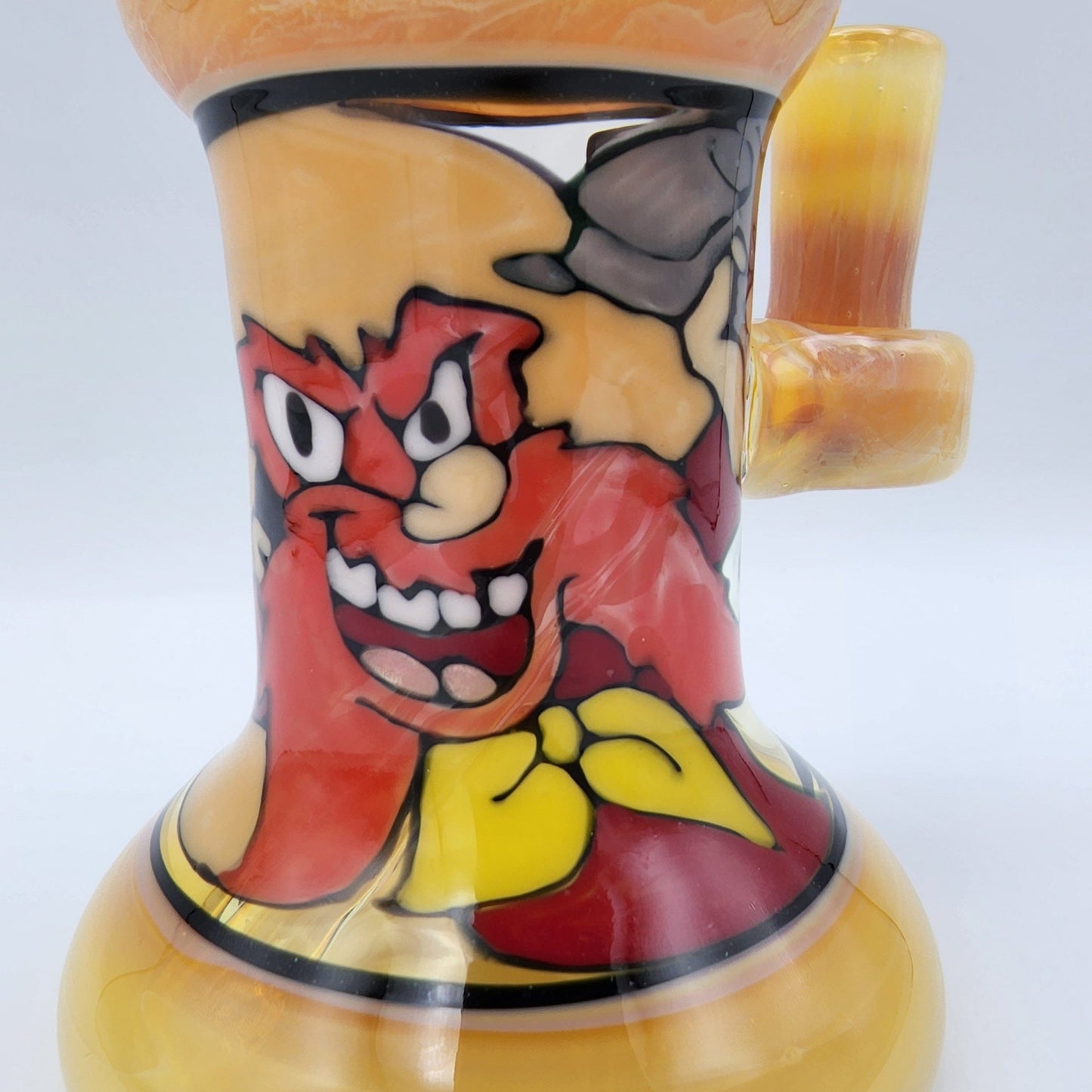 Windstar Glass Mini Bent Neck Tube - Yosemite Sam Headie Glass Headies Hideout