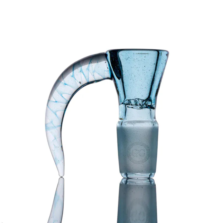 Greek Glass 18mm Slide - Atomic Blue Stardust Default Headies Hideout