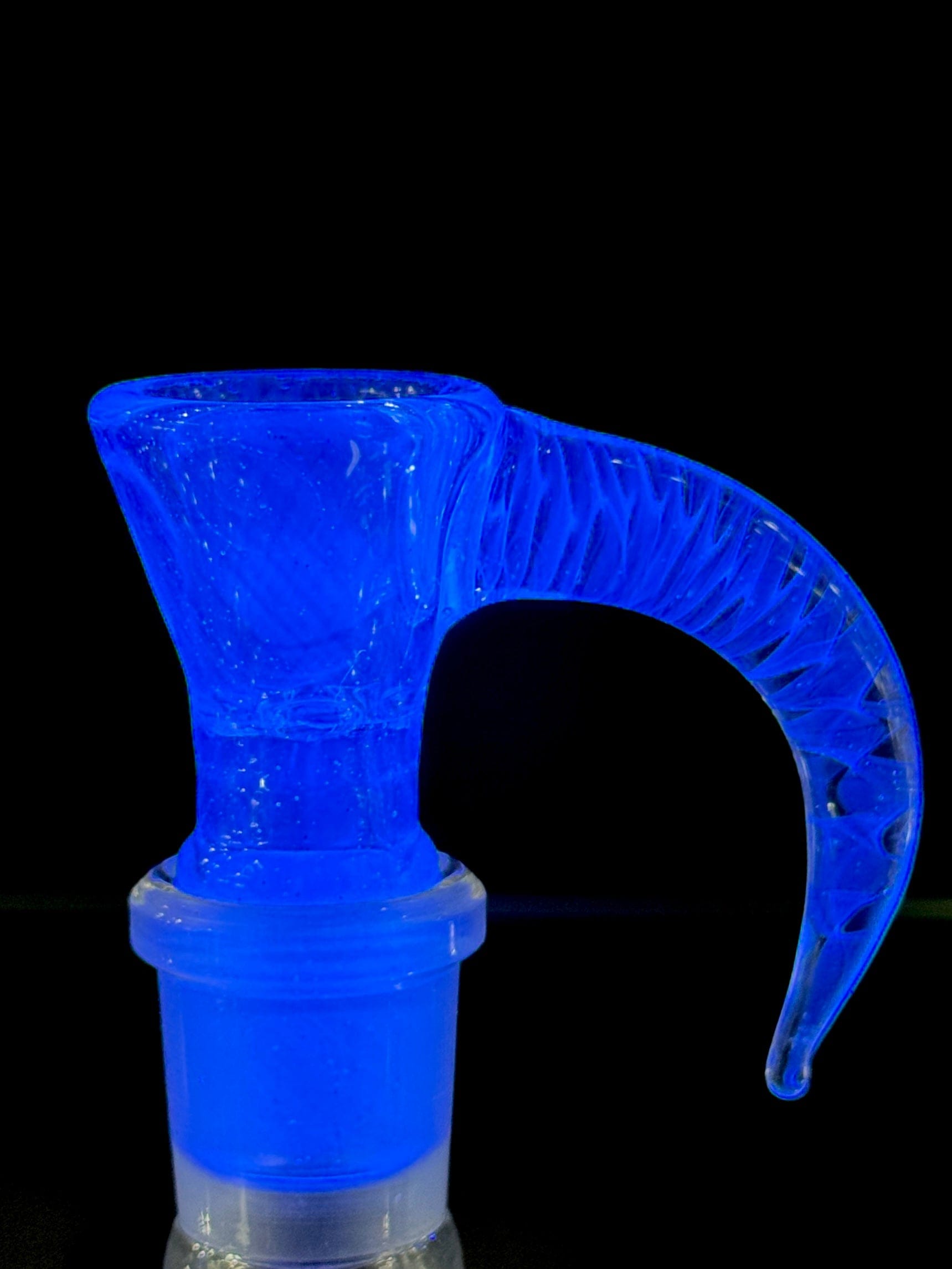 Greek Glass 18mm Slide - Atomic Blue Stardust Default Headies Hideout