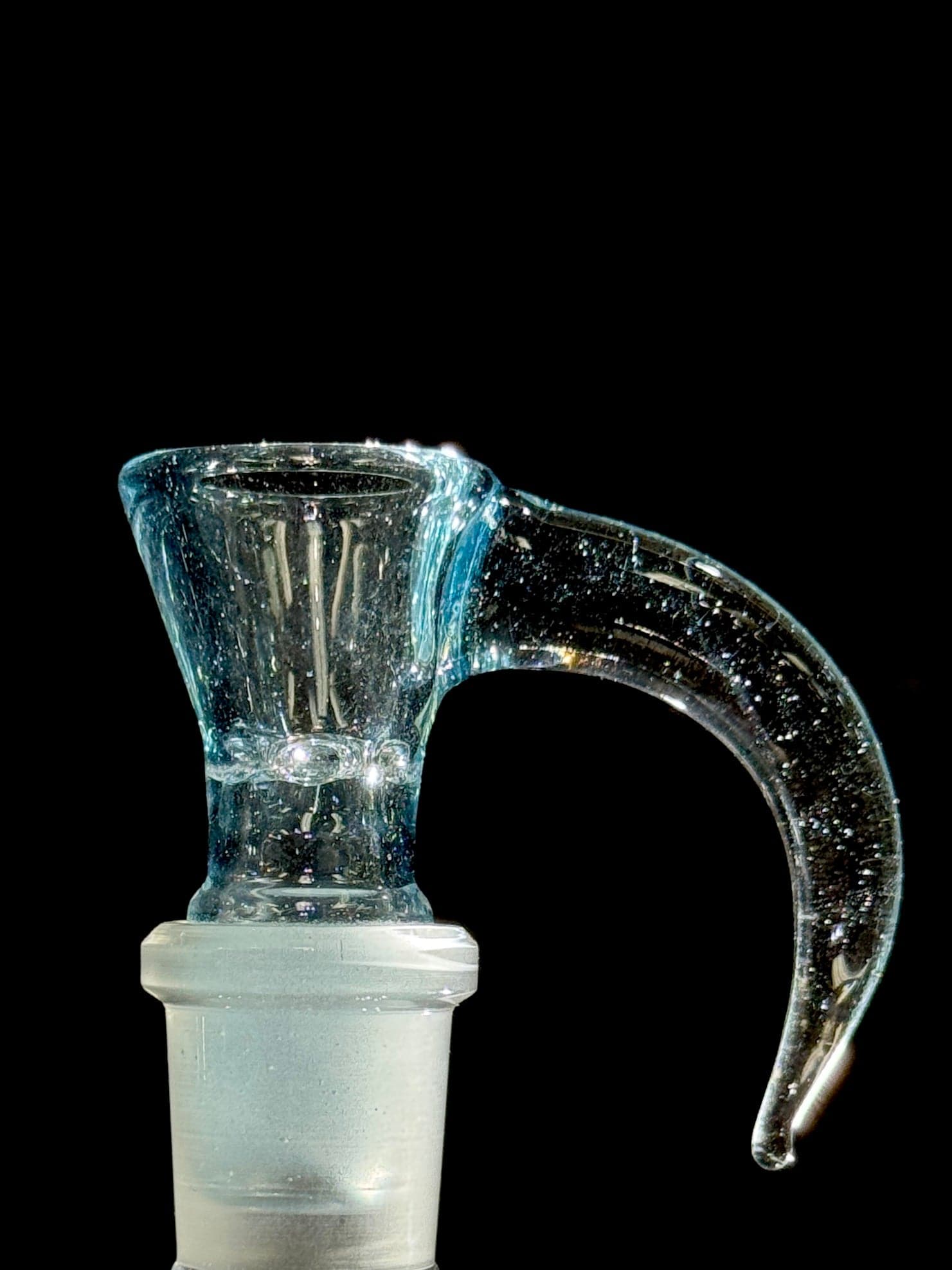 Greek Glass 18mm Slide - Atomic Blue Stardust Default Headies Hideout