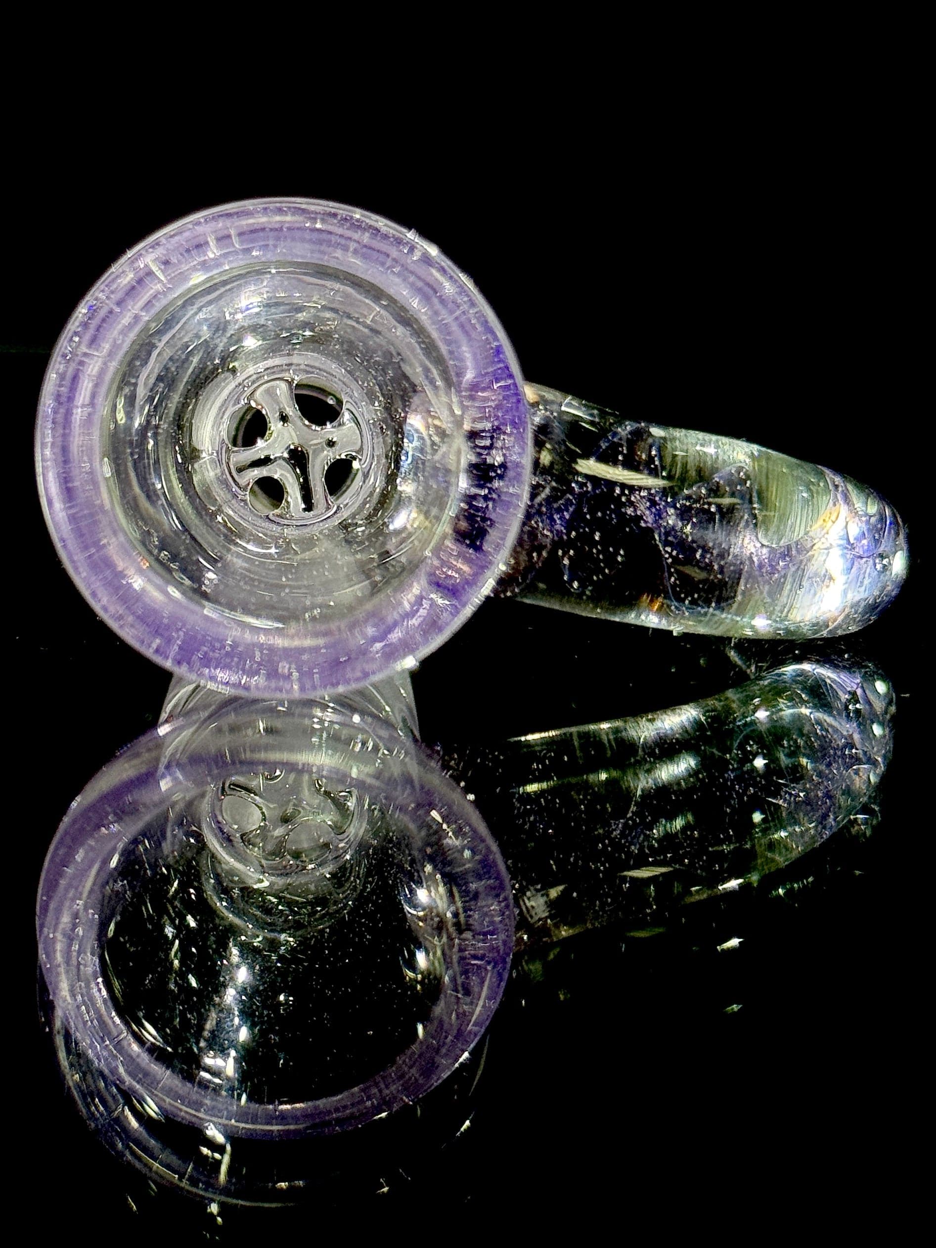 Greek Glass 18mm Slide - Purple Lollipop Default Headies Hideout