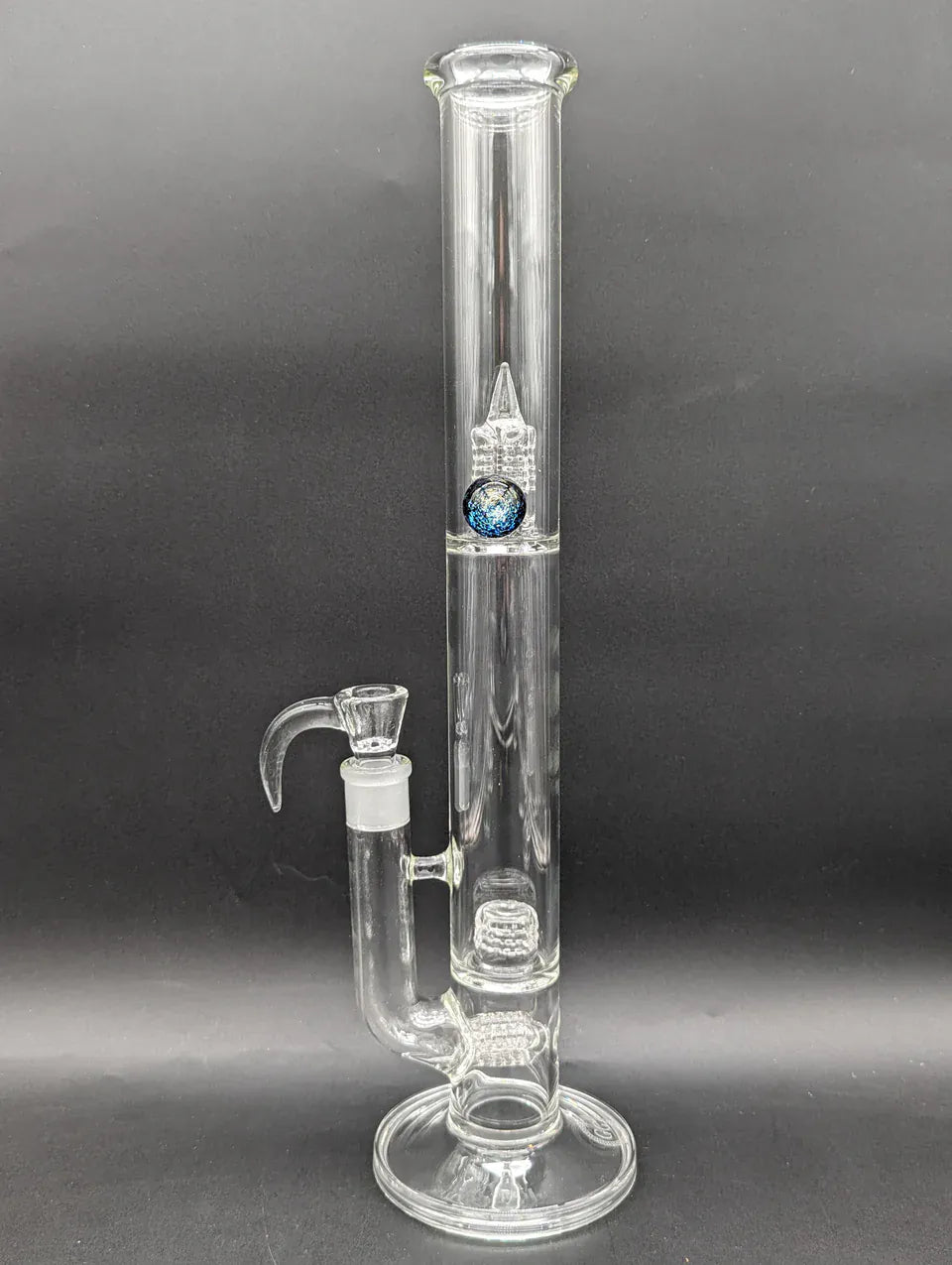 Greek Glass 360 Grid Tube w/ Dichro Marble Default Headies Hideout