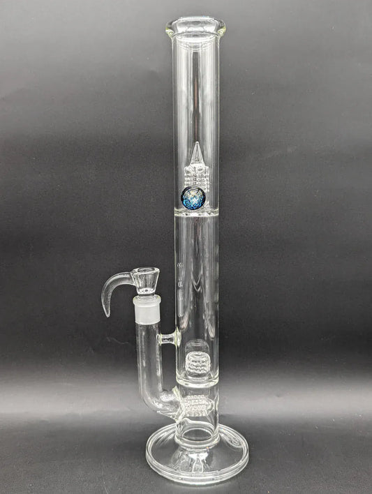 Greek Glass 360 Grid Tube w/ Dichro Marble Default Headies Hideout