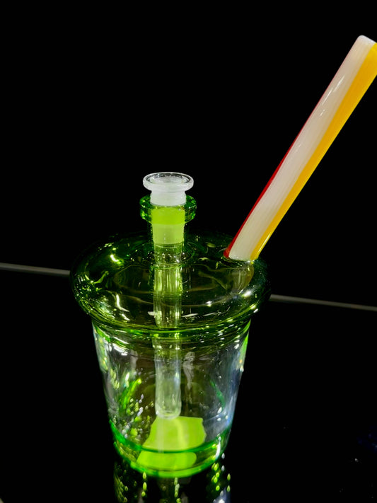 Greek Glass Cup - Lime Green Default Headies Hideout