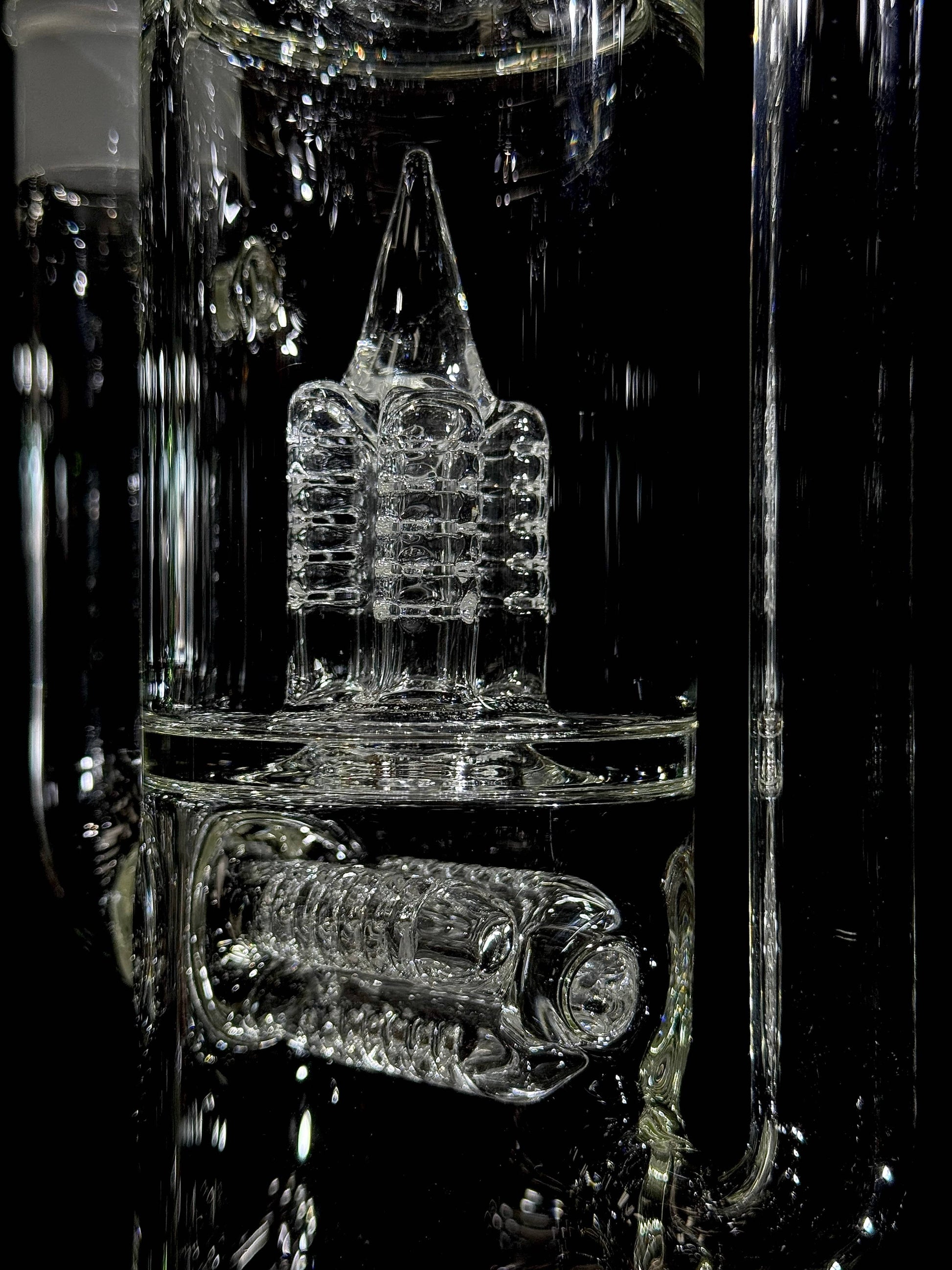 Greek Glass Double Drop Recycler Default Headies Hideout