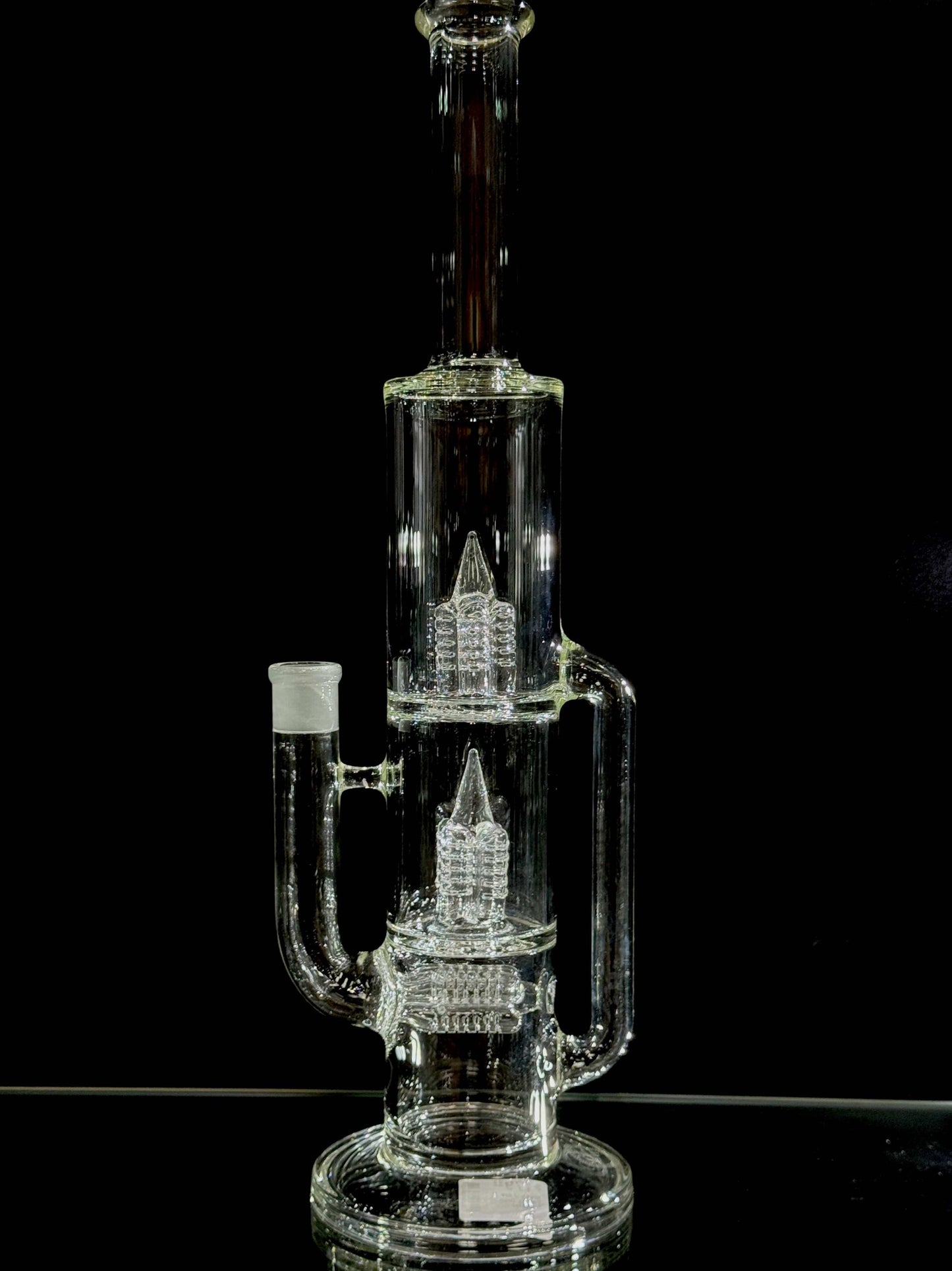 Greek Glass Double Drop Recycler Default Headies Hideout