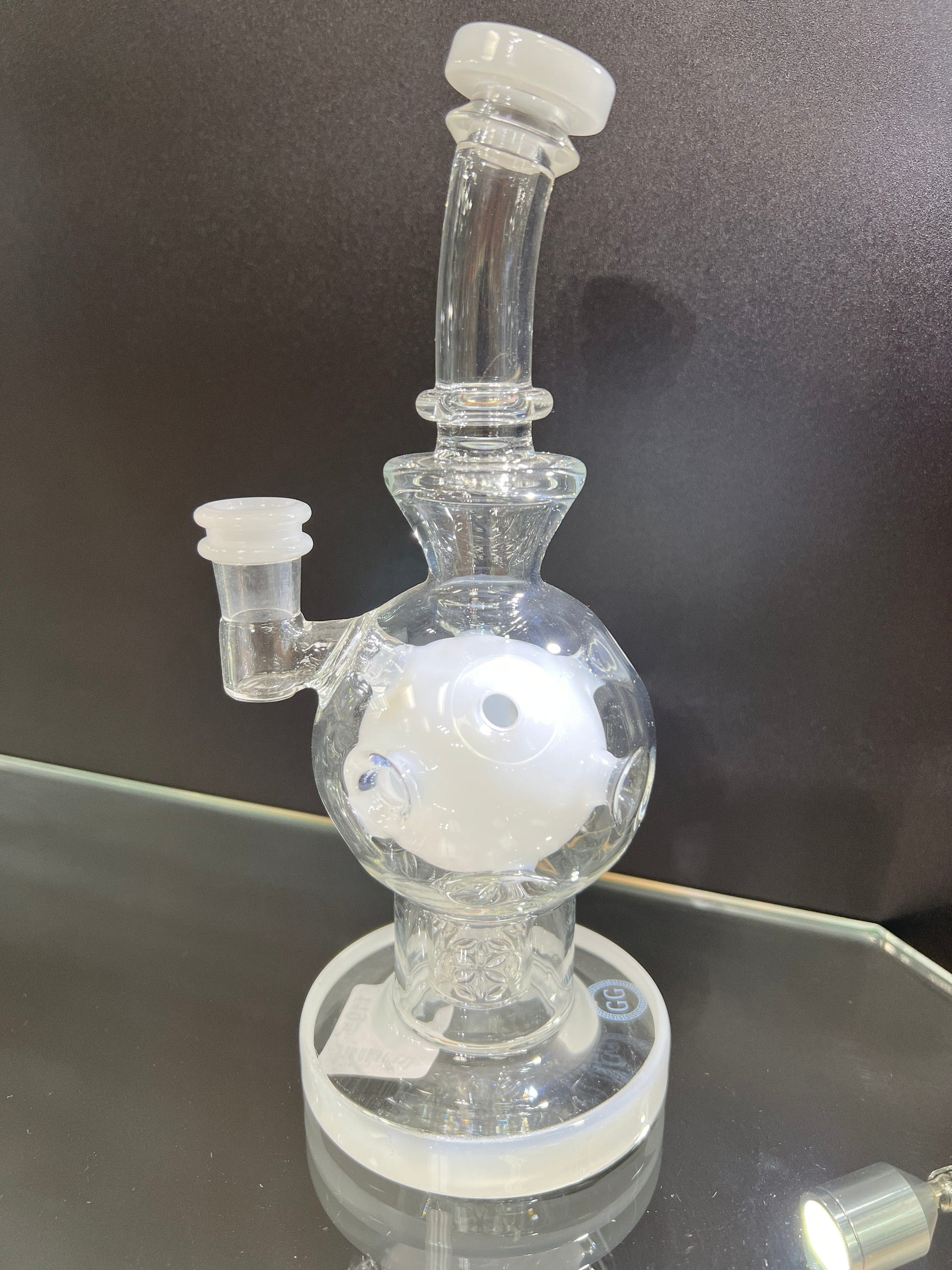 Greek Glass Exosphere - Milky White Default Headies Hideout