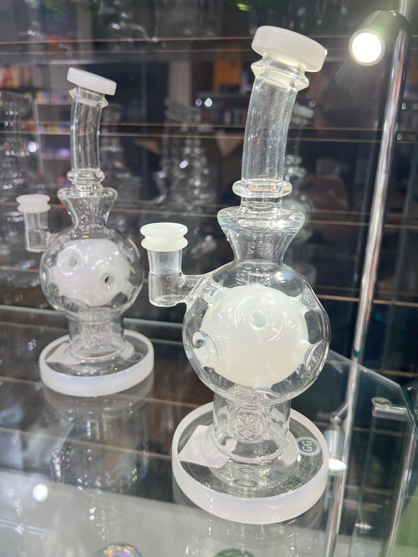Greek Glass Exosphere - Milky White Default Headies Hideout