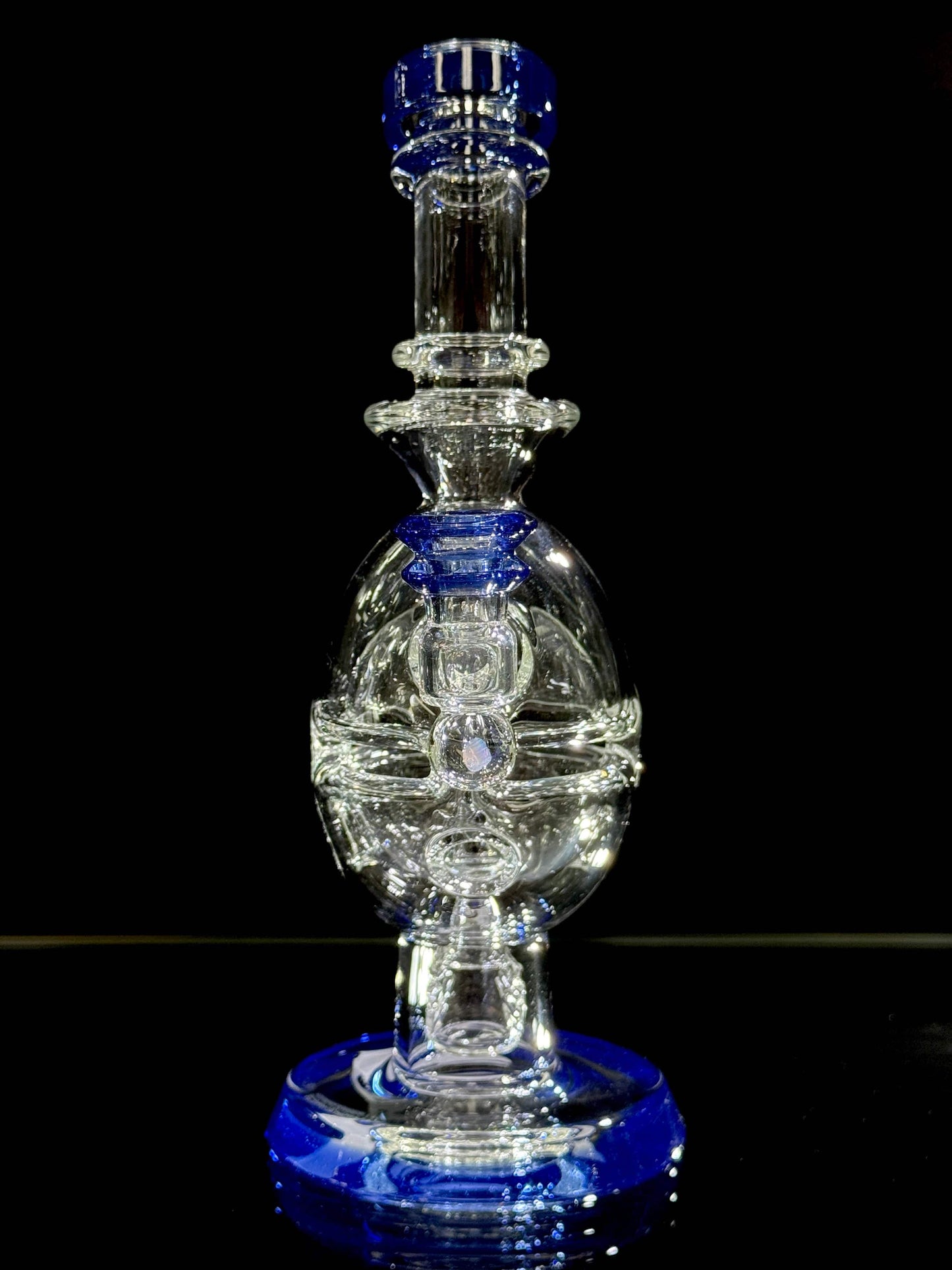 Iridescent Glass Superior Mini Egg - Sonic Blue Default Headies Hideout