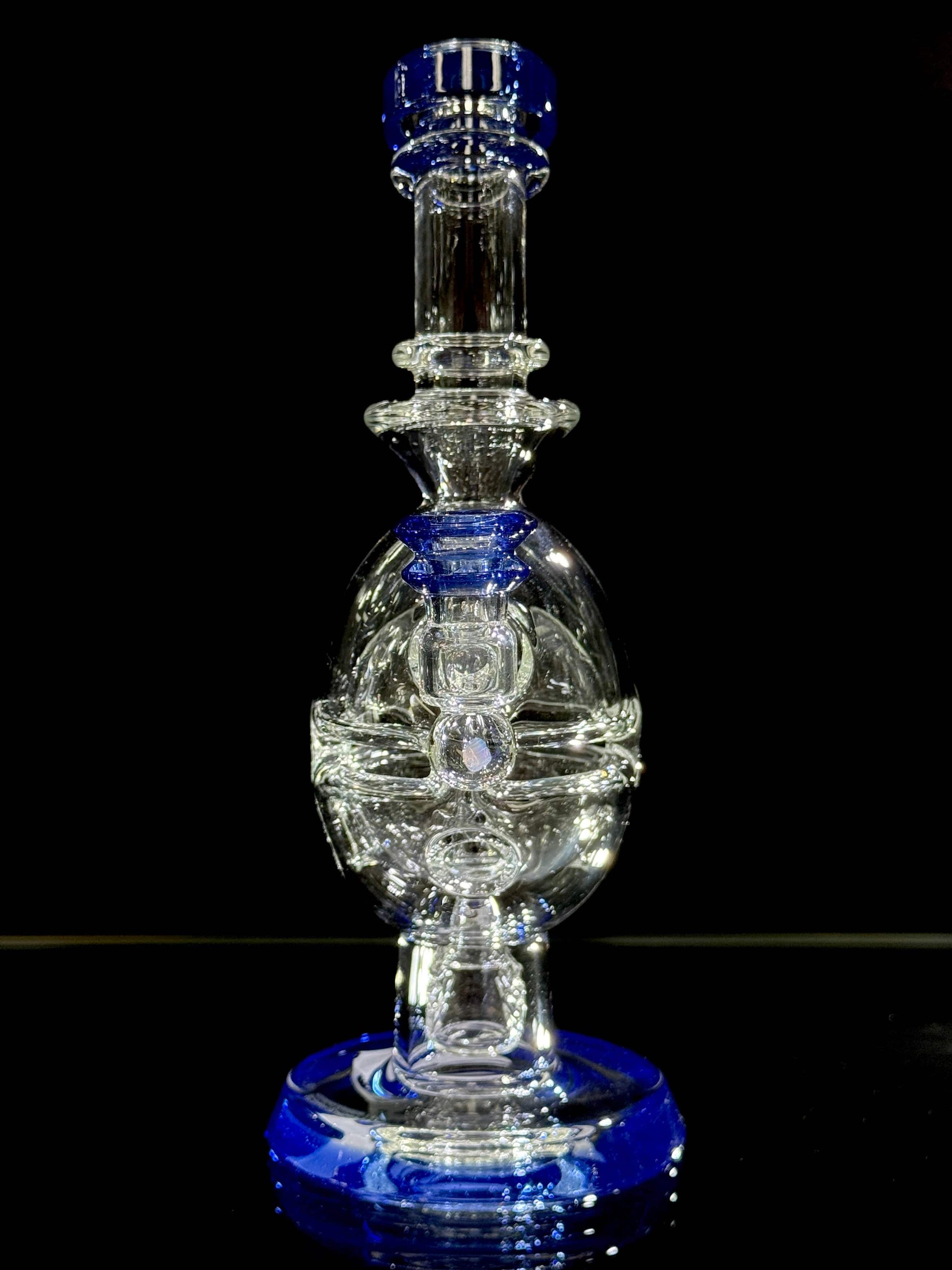Iridescent Glass Superior Mini Egg - Sonic Blue Default Headies Hideout