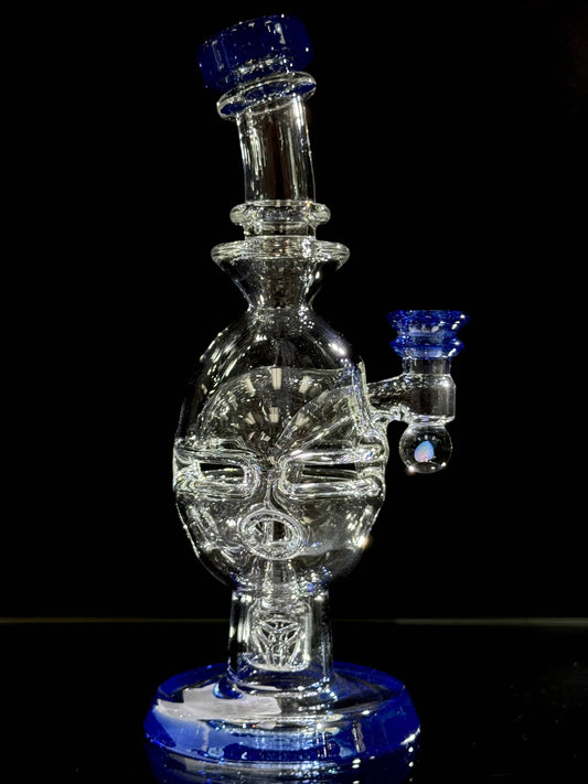 Iridescent Glass Superior Mini Egg - Sonic Blue Default Headies Hideout