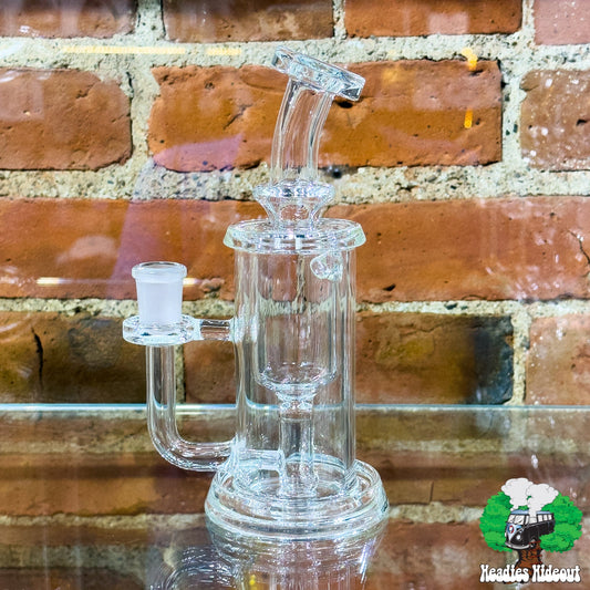 Leisure Glass 14mm Incycler - Clear Headie Glass Headies Hideout