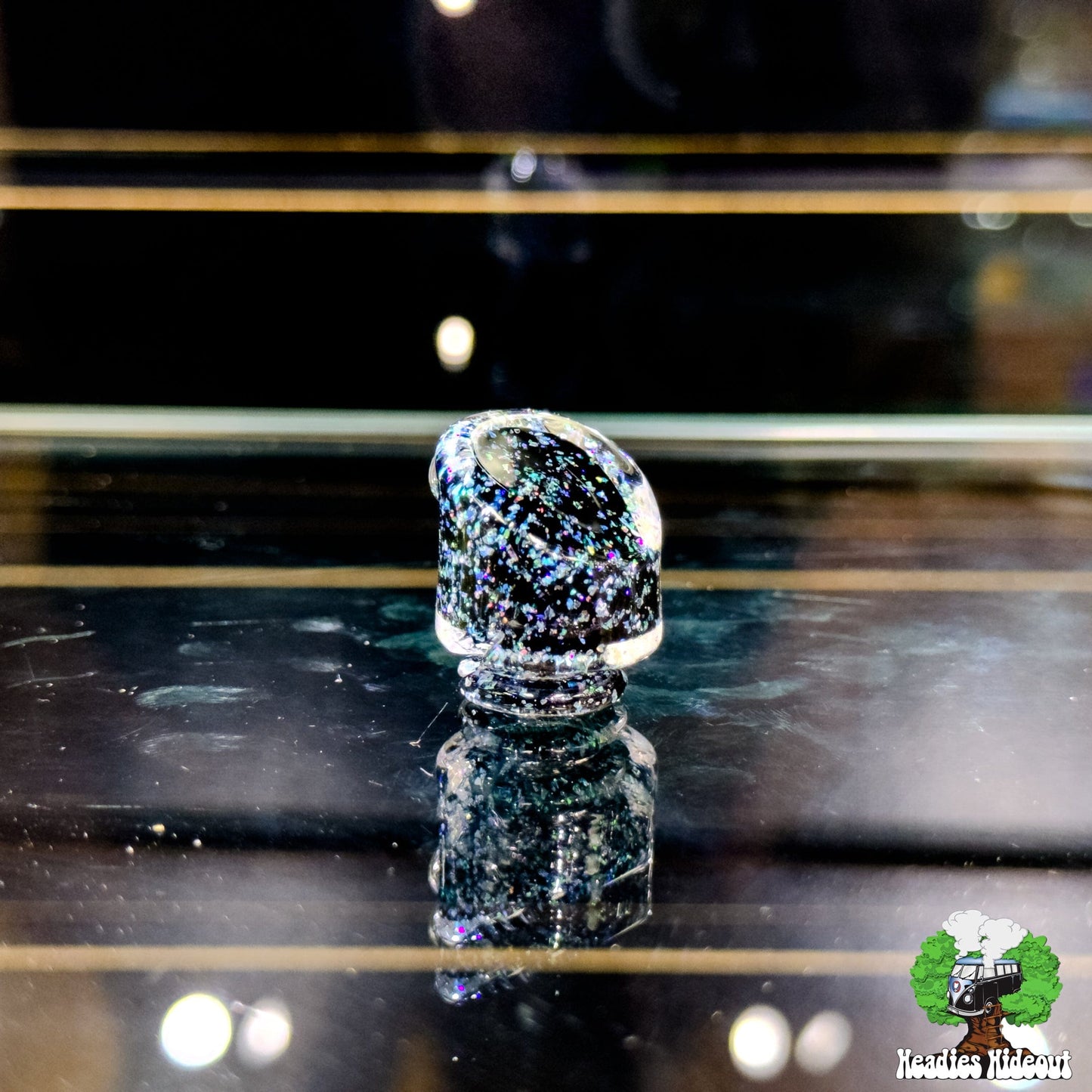 Organik Glass Pivot Top - Crushed Opal Over Black Default Headies Hideout