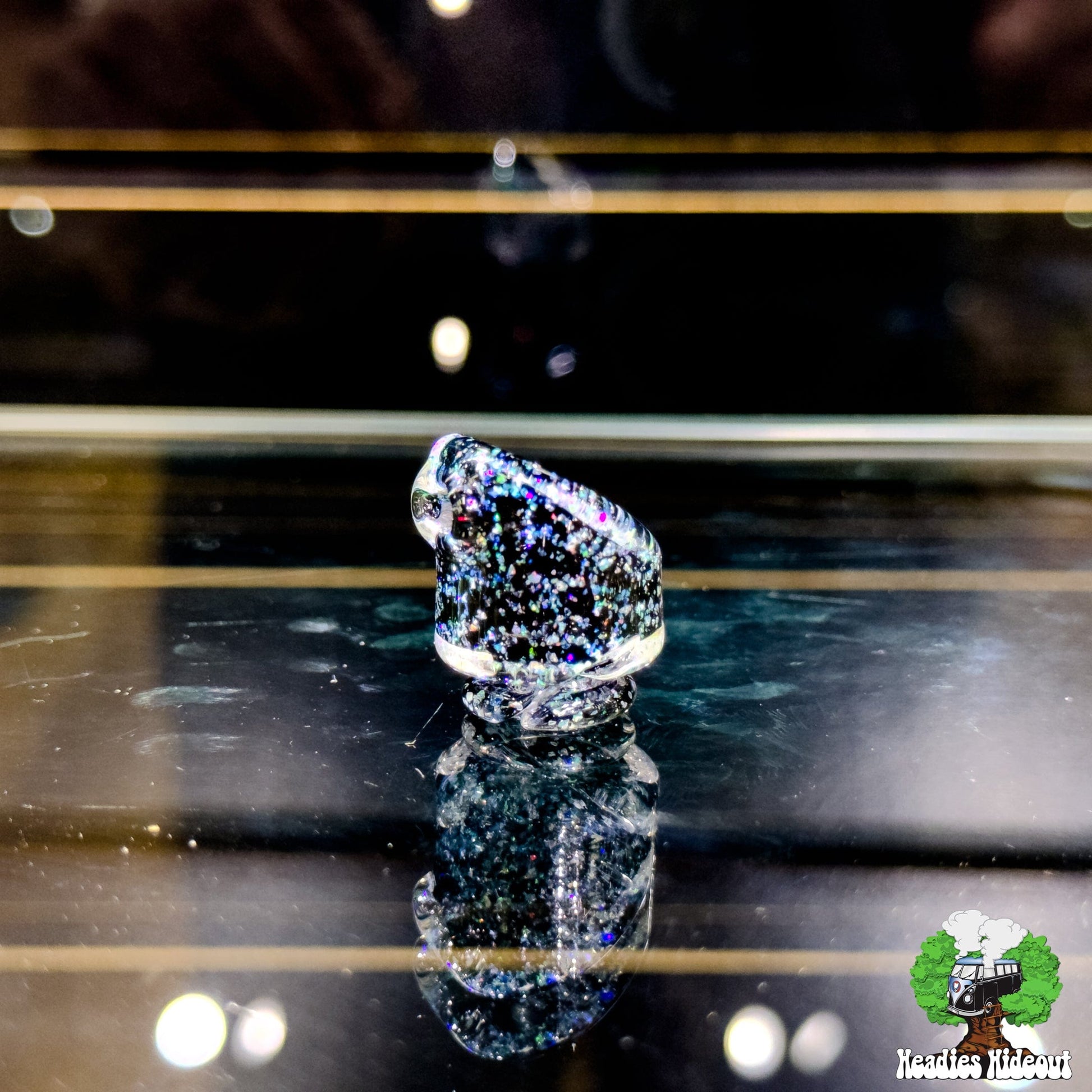 Organik Glass Pivot Top - Crushed Opal Over Black Default Headies Hideout