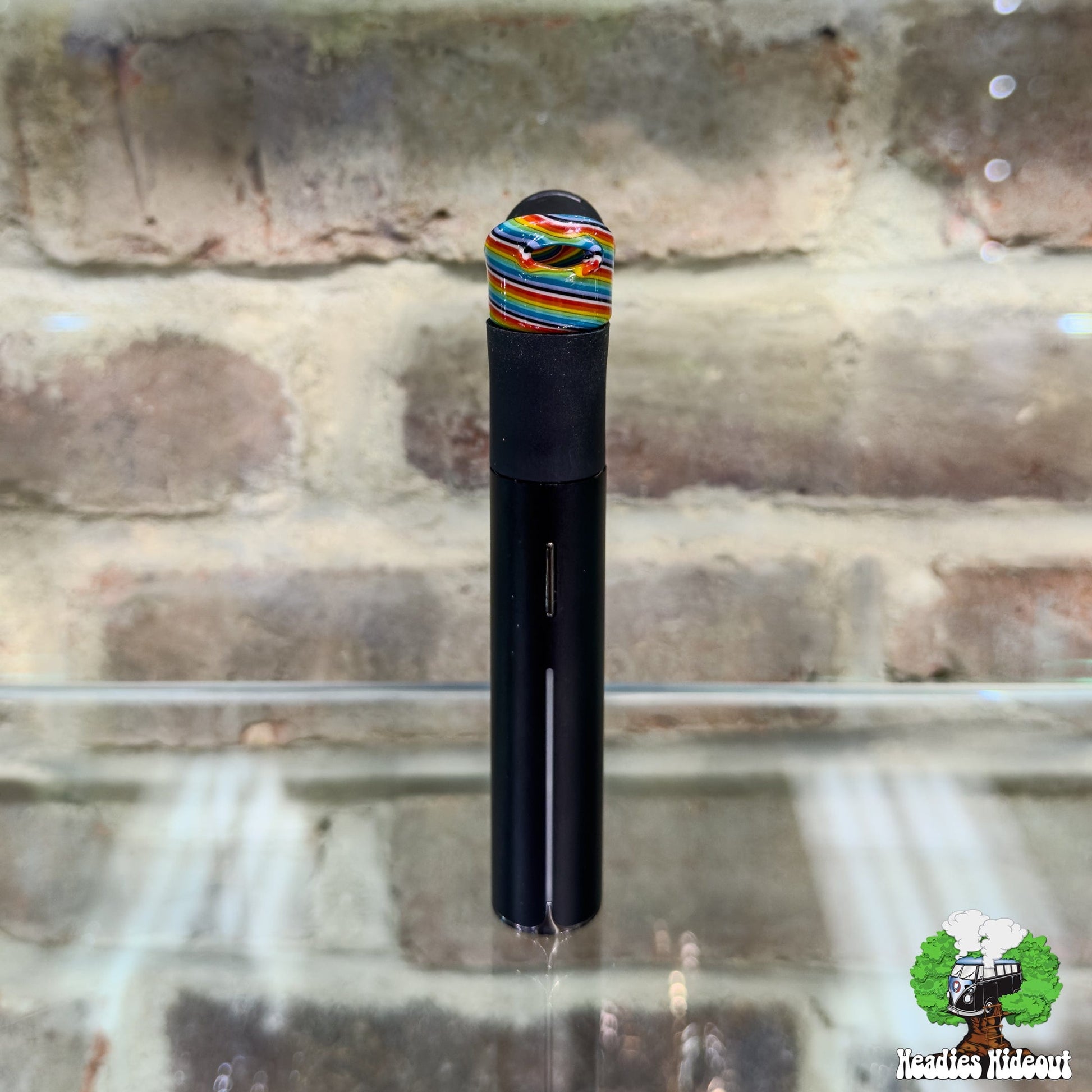 Organik Glass Pivot Top - Rainbow Linework Default Headies Hideout