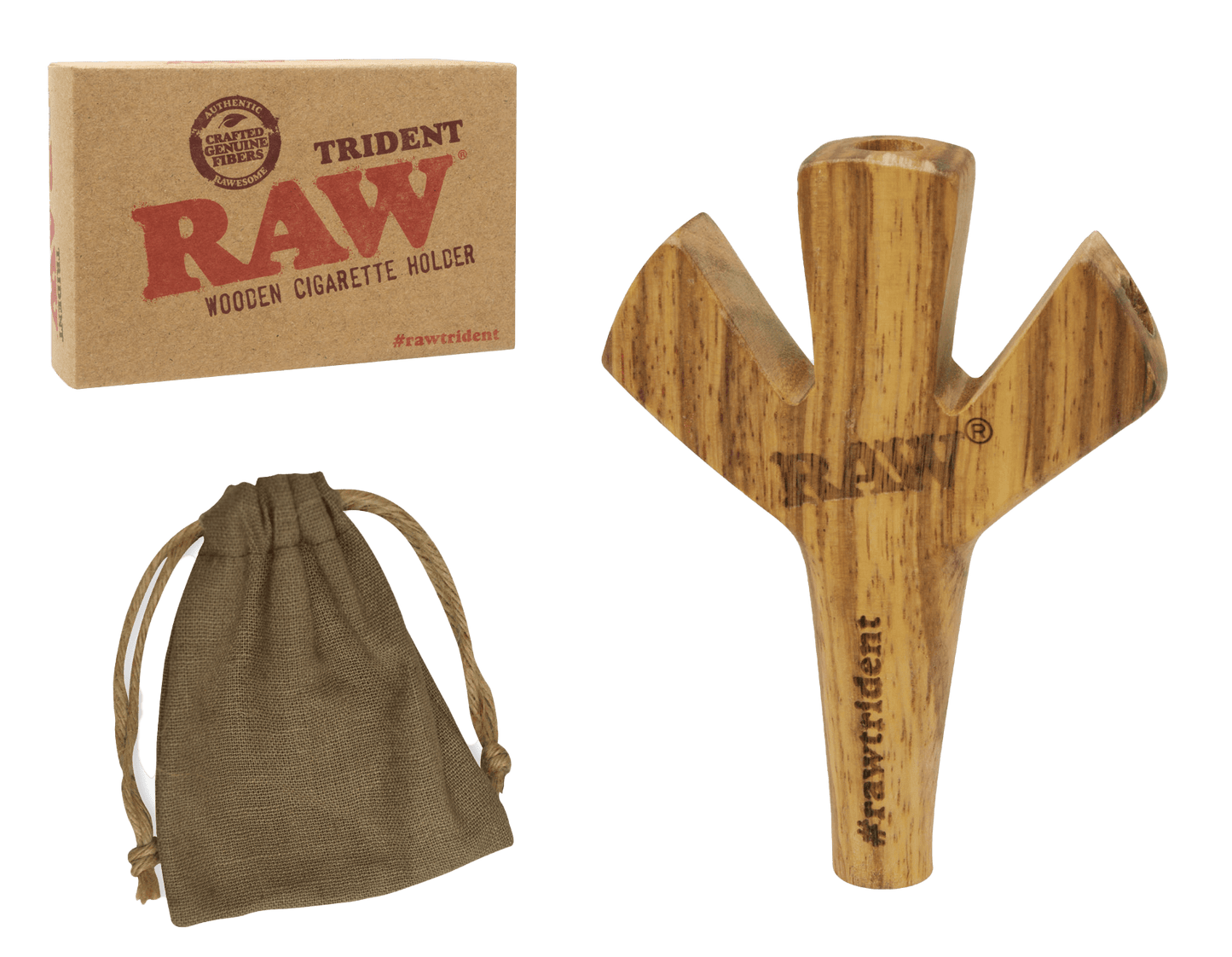 Raw Trident Cone Holder Default Headies Hideout