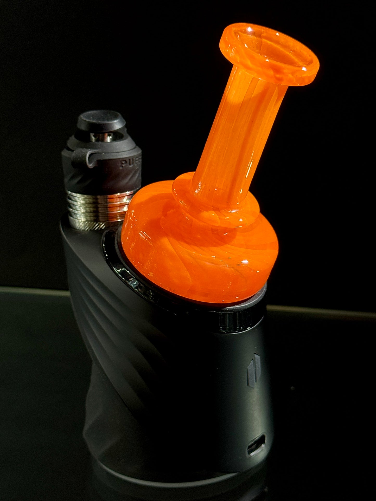 Tokr Glass V2 Puffco Dry Top Full Color - Orange Default Headies Hideout