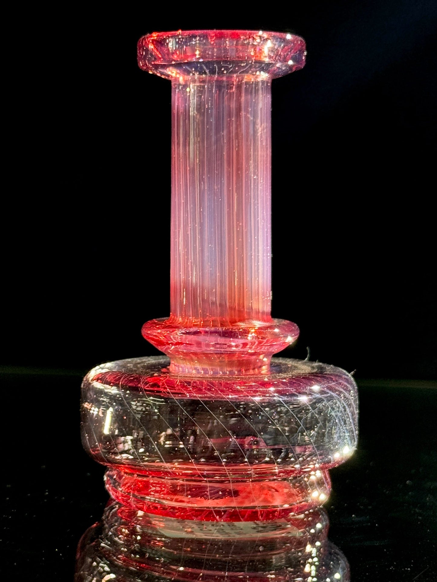 Tokr Glass V2 Puffco Dry Top Full Color - Rose Cloud Default Headies Hideout