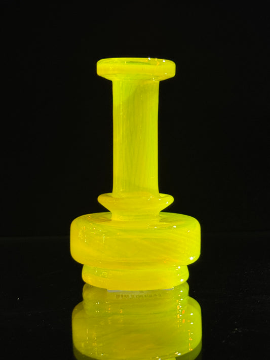 Tokr Glass V2 Puffco Dry Top Full Color - Yellow Default Headies Hideout