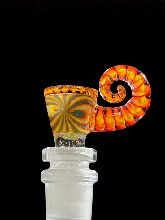 Willstar Glass 14mm 3 Hole Slide Design #1b Default Headies Hideout