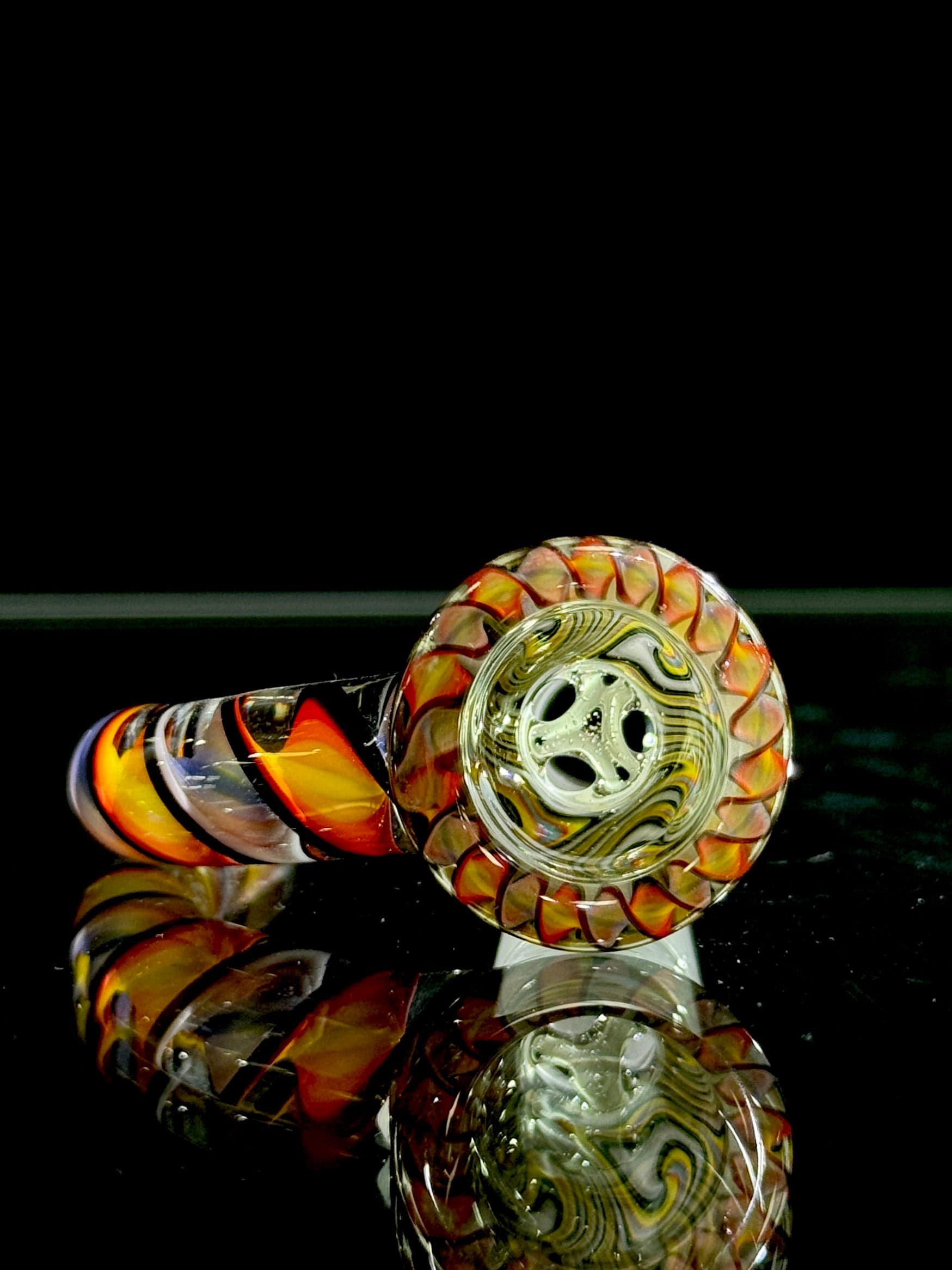 Willstar Glass 14mm 3 Hole Slide Design #3b Default Headies Hideout