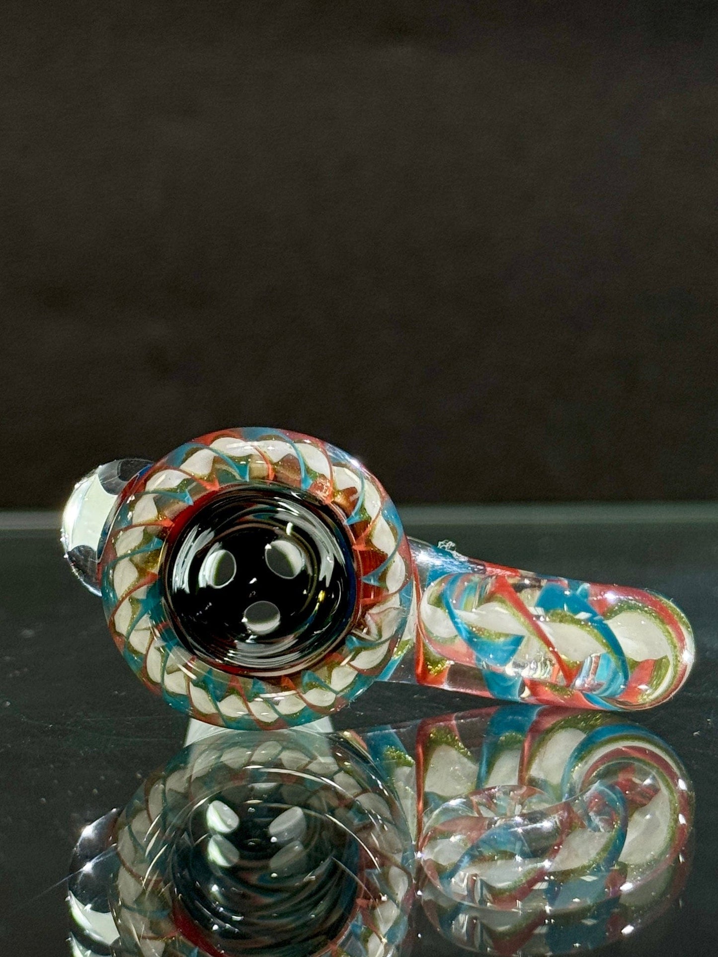 Willstar Glass 14mm Slide - Design #1A Grateful Dead Default Headies Hideout