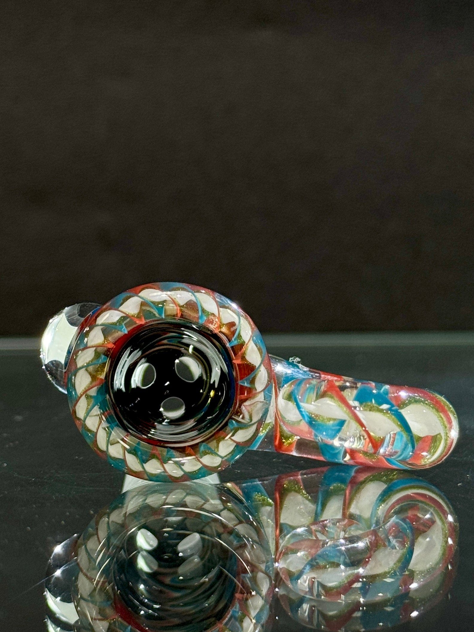 Willstar Glass 14mm Slide - Design #1A Grateful Dead Default Headies Hideout