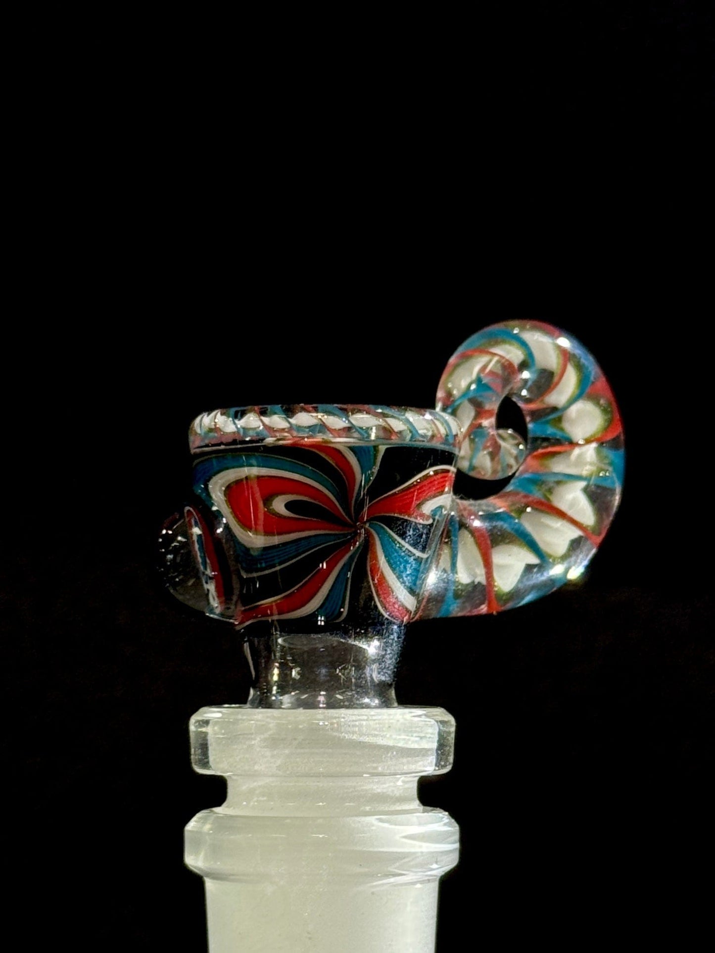 Willstar Glass 14mm Slide - Design #2A Grateful Dead Default Headies Hideout