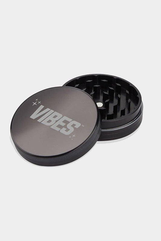 Aerospaced x Vibes Grinder 2Pcs - 2.5" - Black Grinder Headies Hideout
