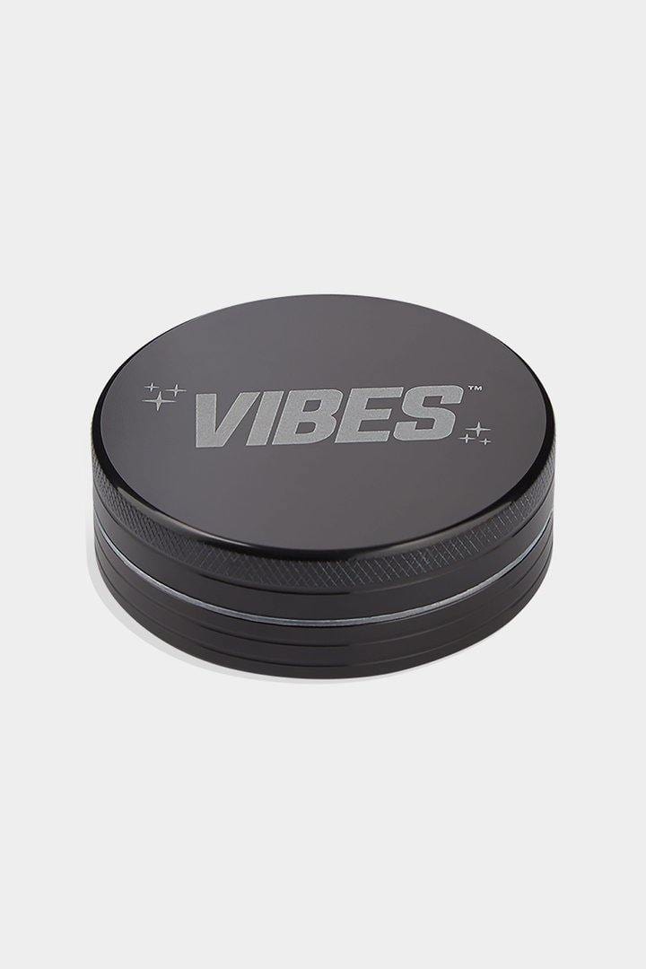 Aerospaced x Vibes Grinder 2Pcs - 2.5" - Black Grinder Headies Hideout