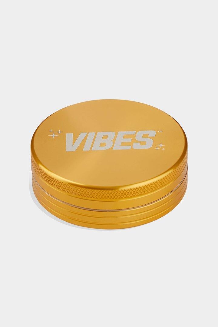 Aerospaced x Vibes Grinder 2Pcs - 2.5" - Gold Grinder Headies Hideout