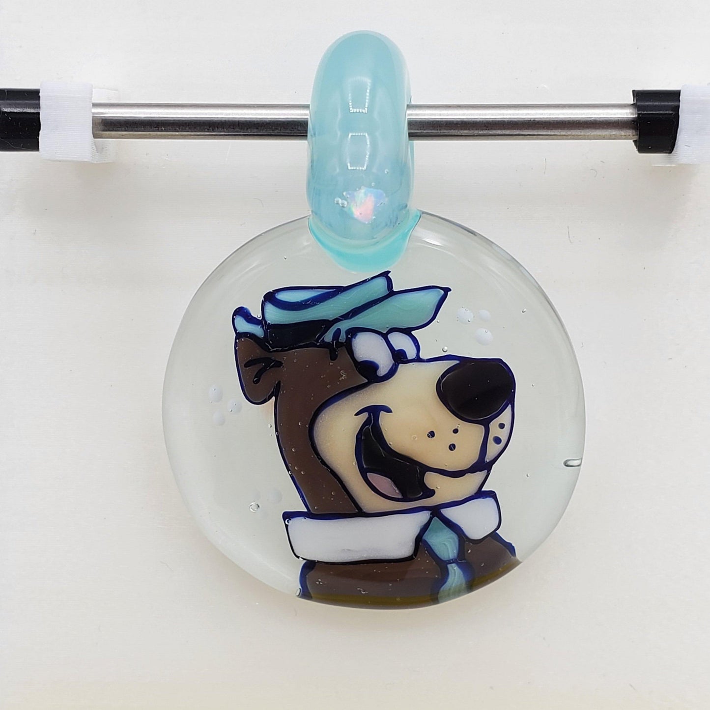 Avi Glass Pendant - Yogi the Bear Pendant Headies Hideout