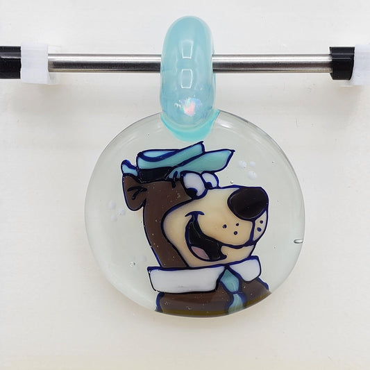 Avi Glass Pendant - Yogi the Bear Pendant Headies Hideout