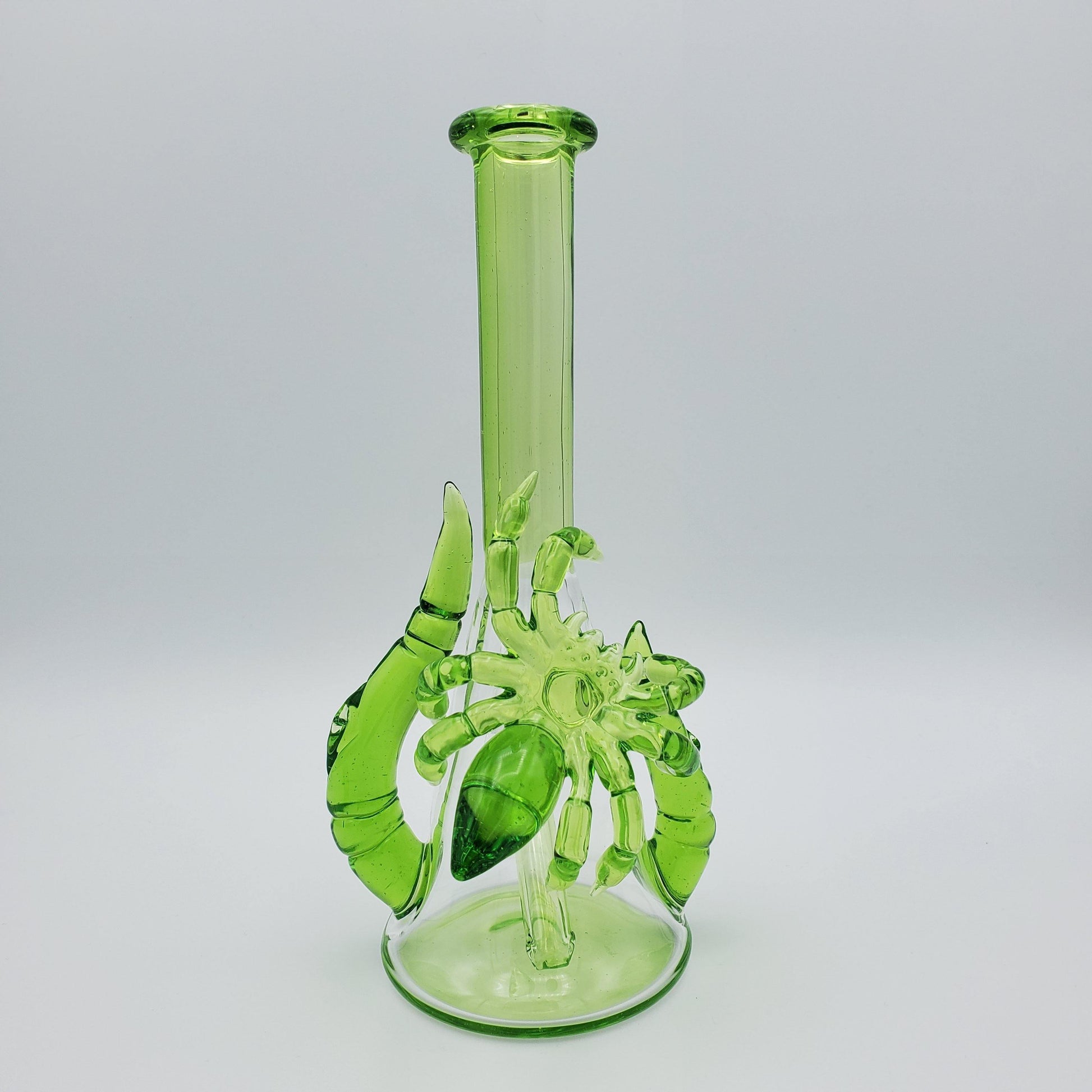 Bowser Glass Arachnid Jammer - #7 Oxyo-Smaragd Haterade Headie Glass Headies Hideout