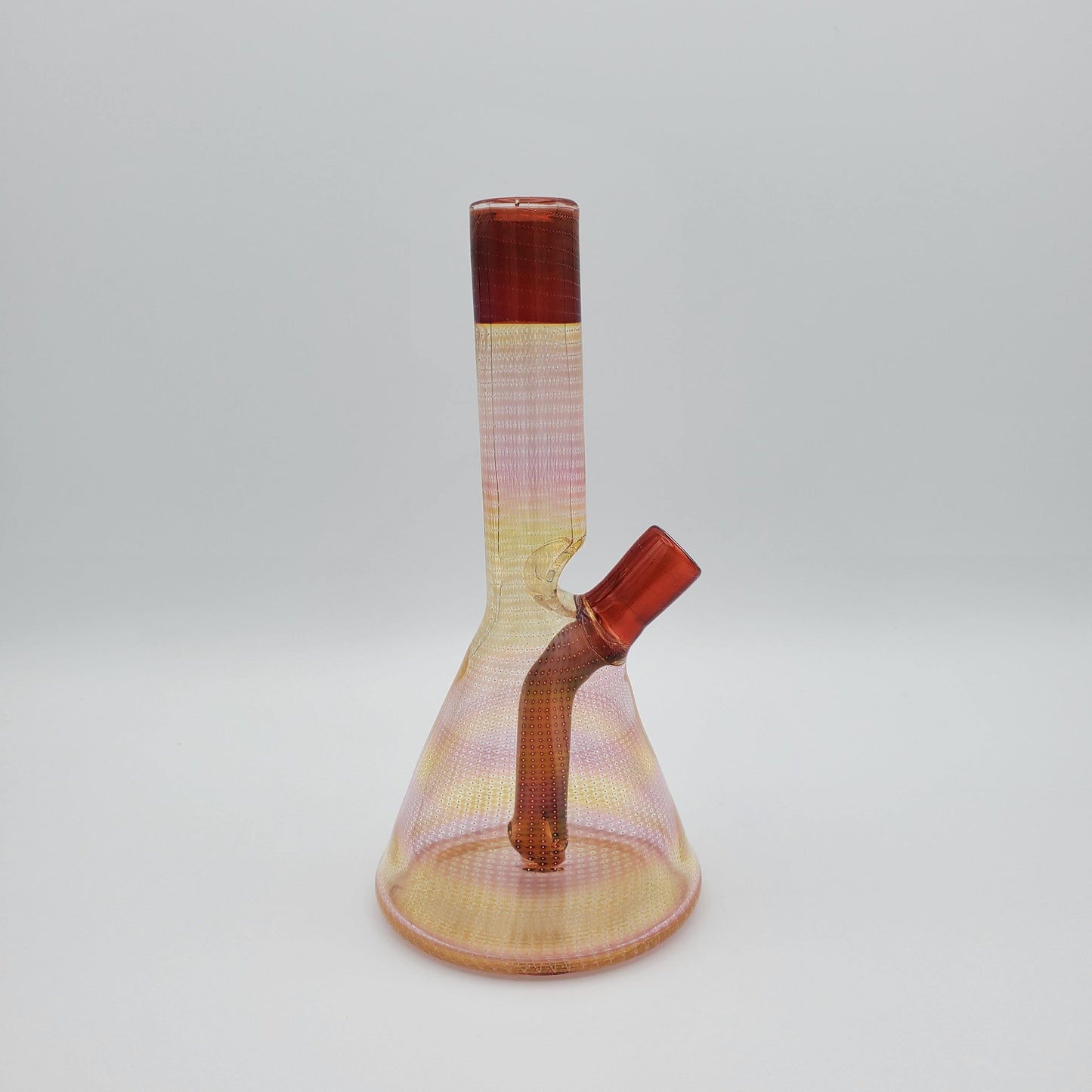 Charlie Shaw Glass Mini Beaker - Fume and Pomegranate Headie Glass Headies Hideout
