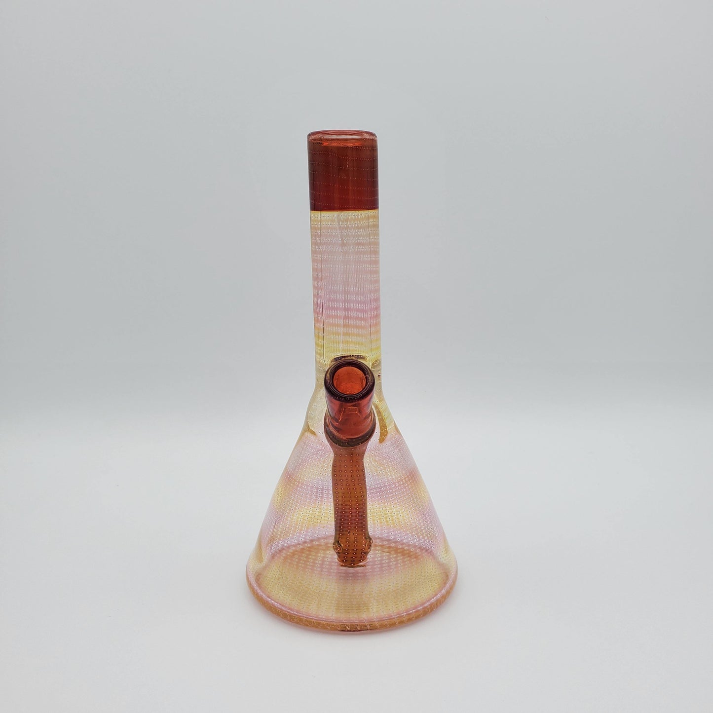 Charlie Shaw Glass Mini Beaker - Fume and Pomegranate Headie Glass Headies Hideout