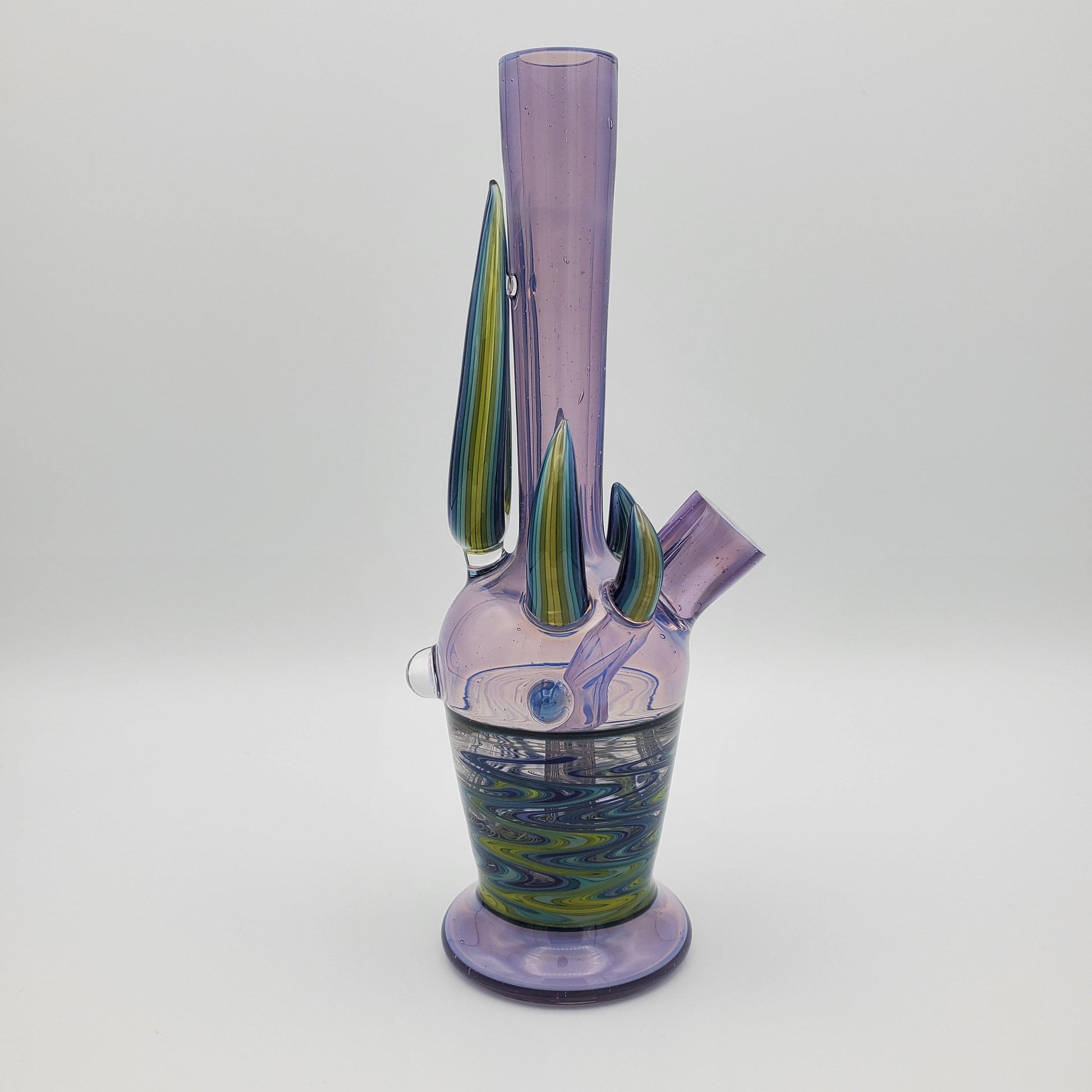 Crux Glass Horned Tube - WildBerry Over Global Headie Glass Headies Hideout