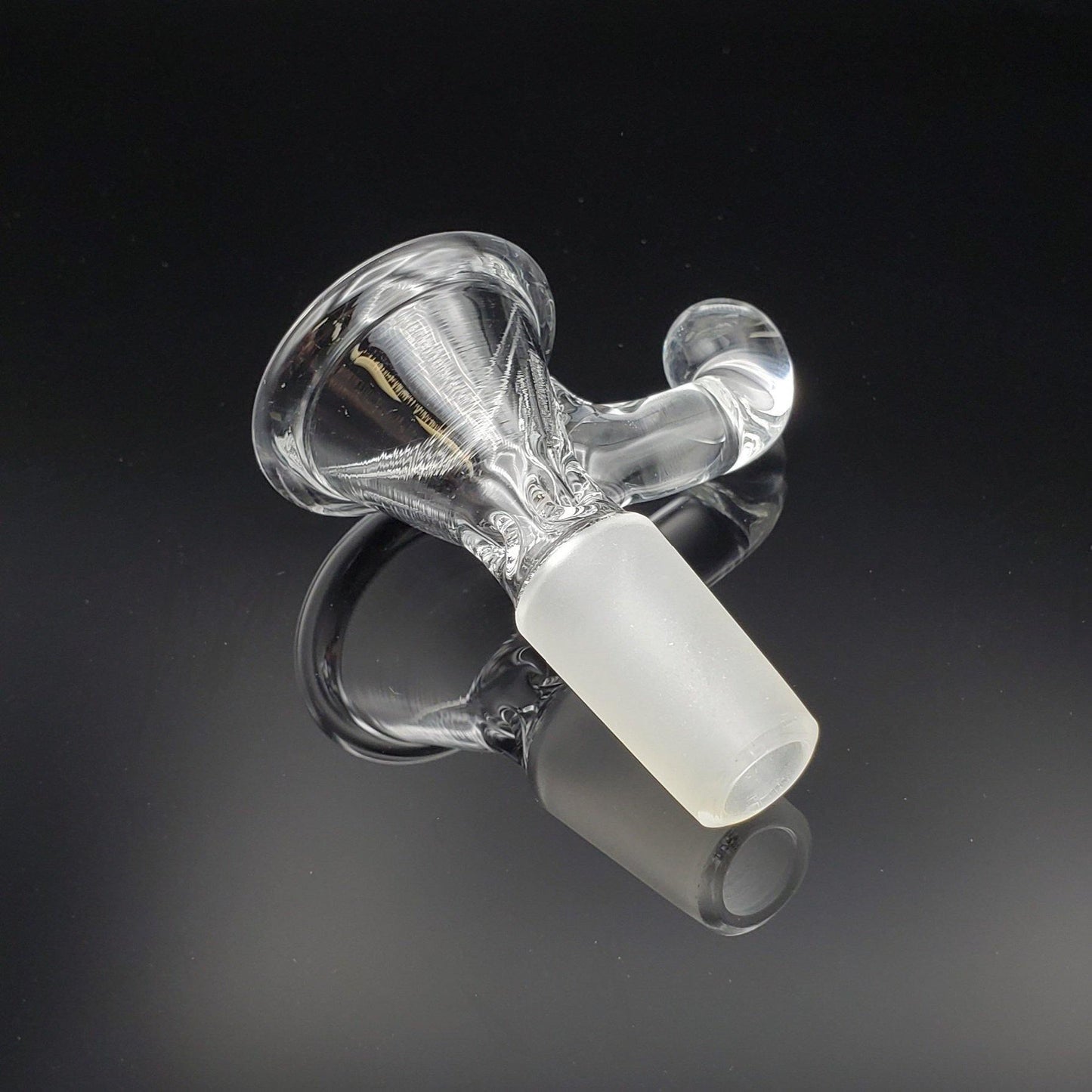 Freddy Home Blown Glass - 14mm Pinch Slide - Med - Clear Slide Headies Hideout