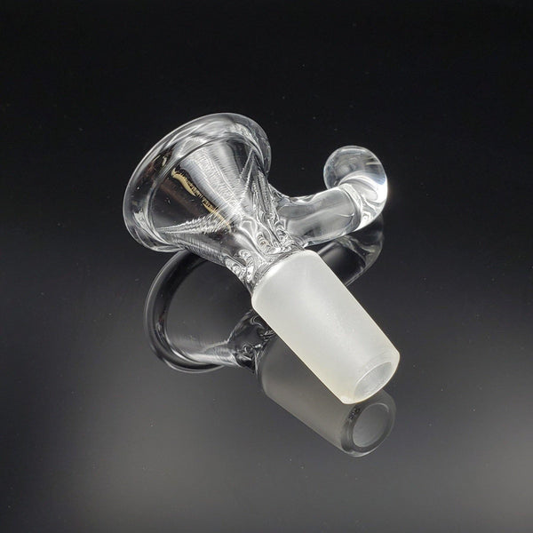 Freddy Home Blown Glass - 14mm Pinch Slide - Med - Clear Slide Headies Hideout