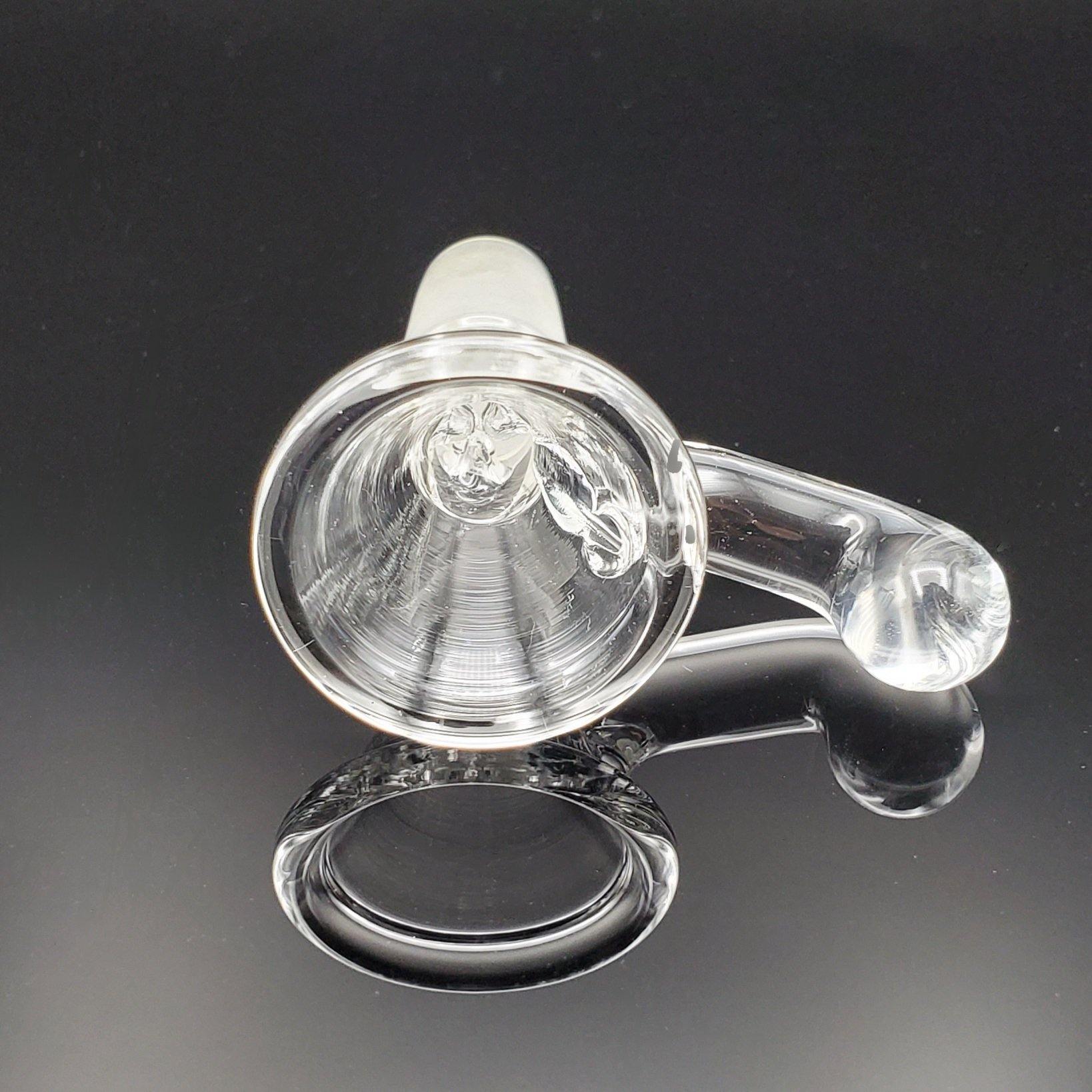 Freddy Home Blown Glass - 14mm Pinch Slide - Med - Clear Slide Headies Hideout