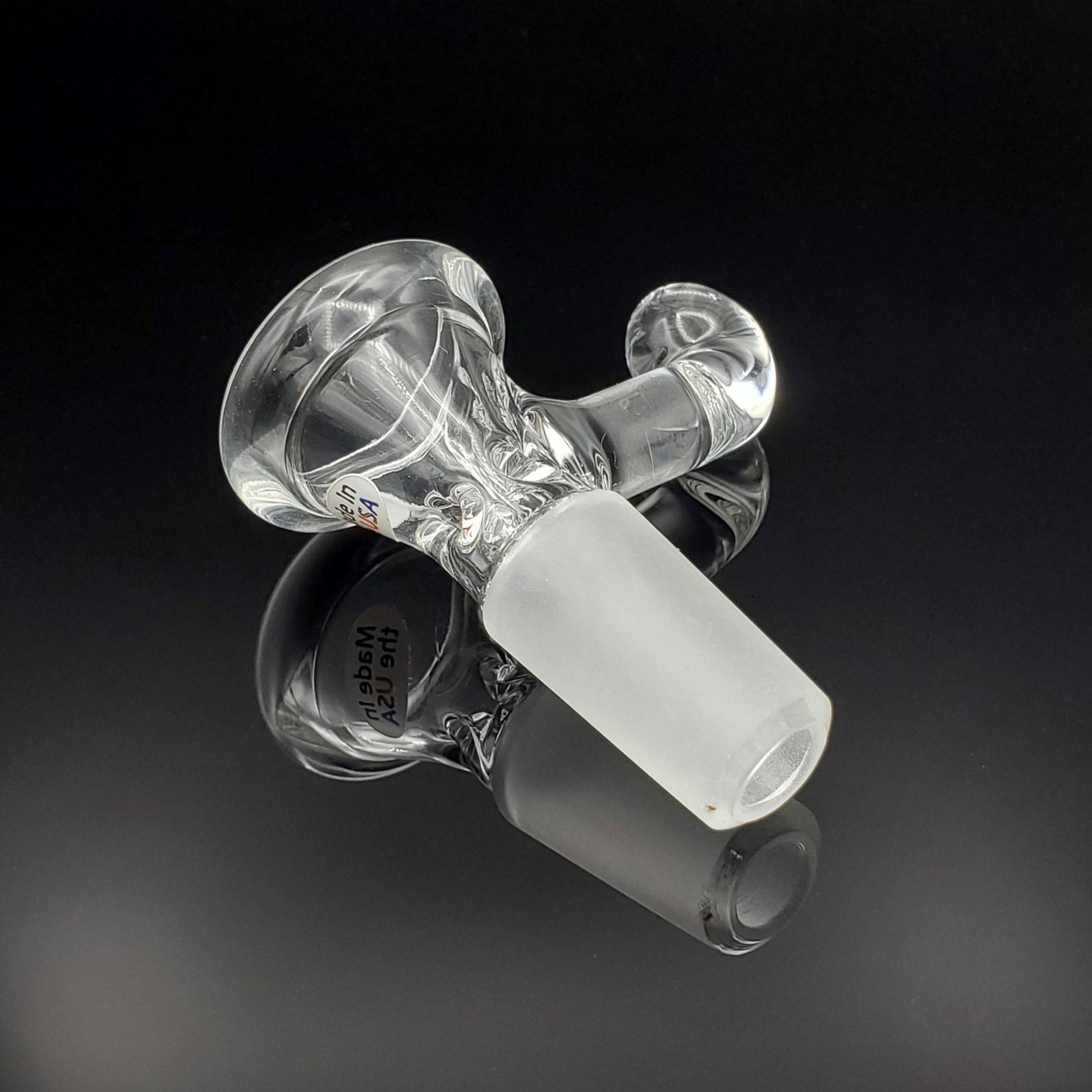 Freddy Home Blown Glass - 14mm Pinch Slide - Small - Clear Slide Headies Hideout