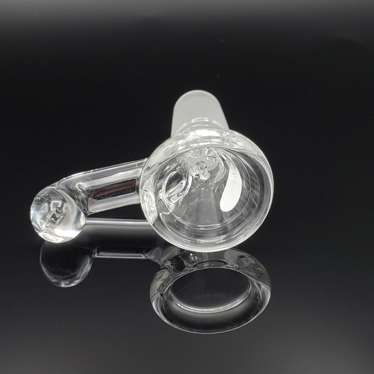 Freddy Home Blown Glass - 14mm Pinch Slide - Small - Clear Slide Headies Hideout