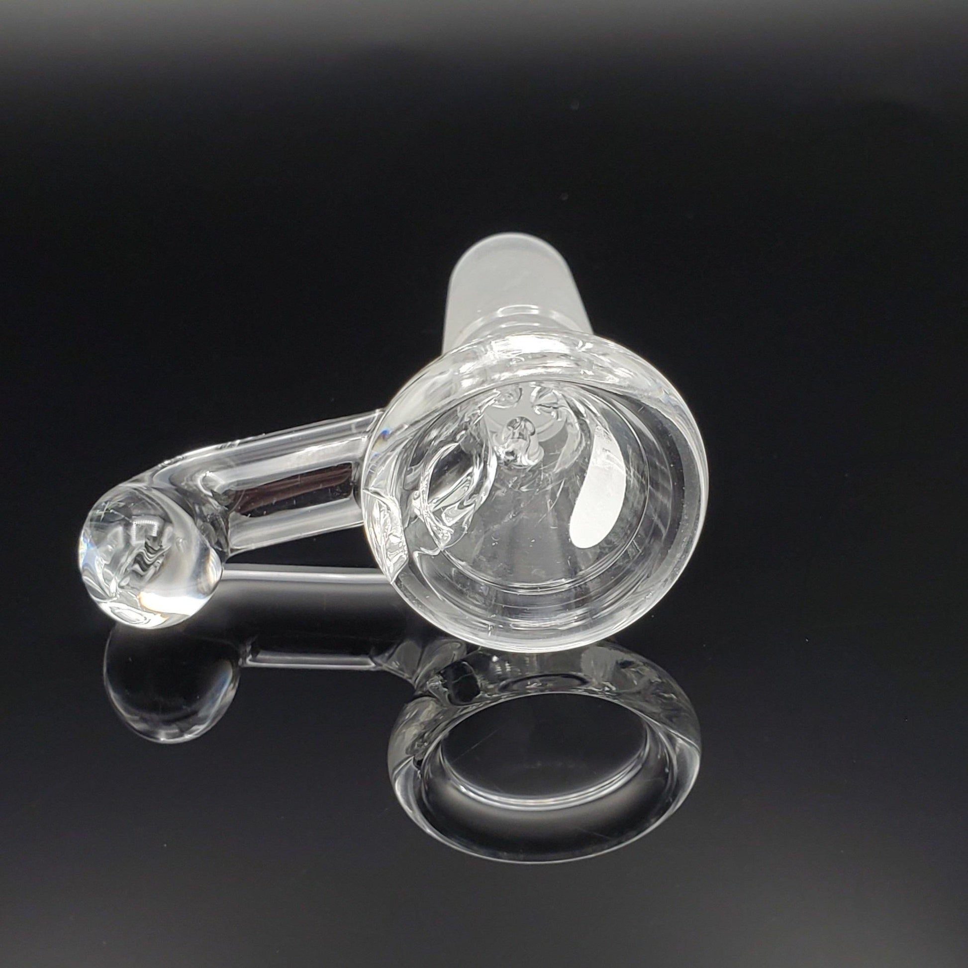 Freddy Home Blown Glass - 14mm Pinch Slide - Small - Clear Slide Headies Hideout