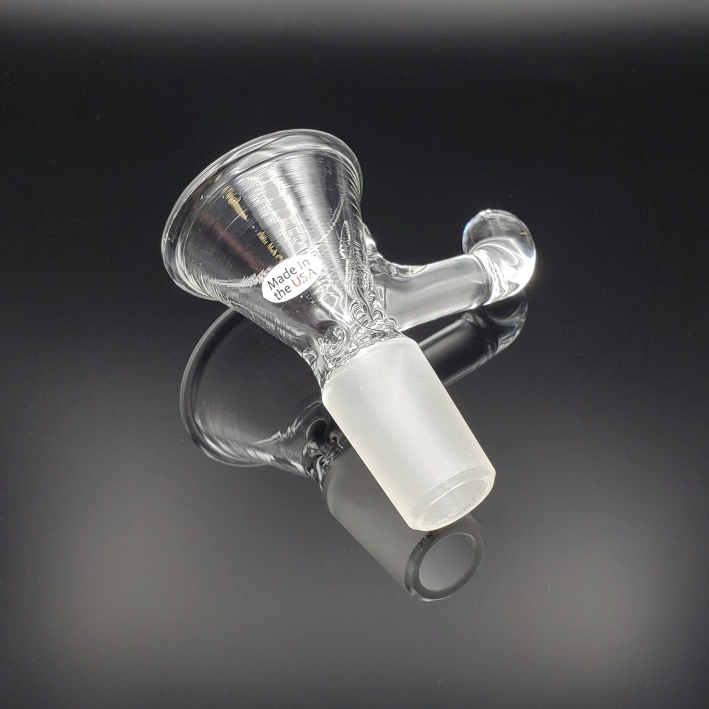 Freddy Home Blown Glass - 19mm Pinch Slide - Large - Clear Slide Headies Hideout